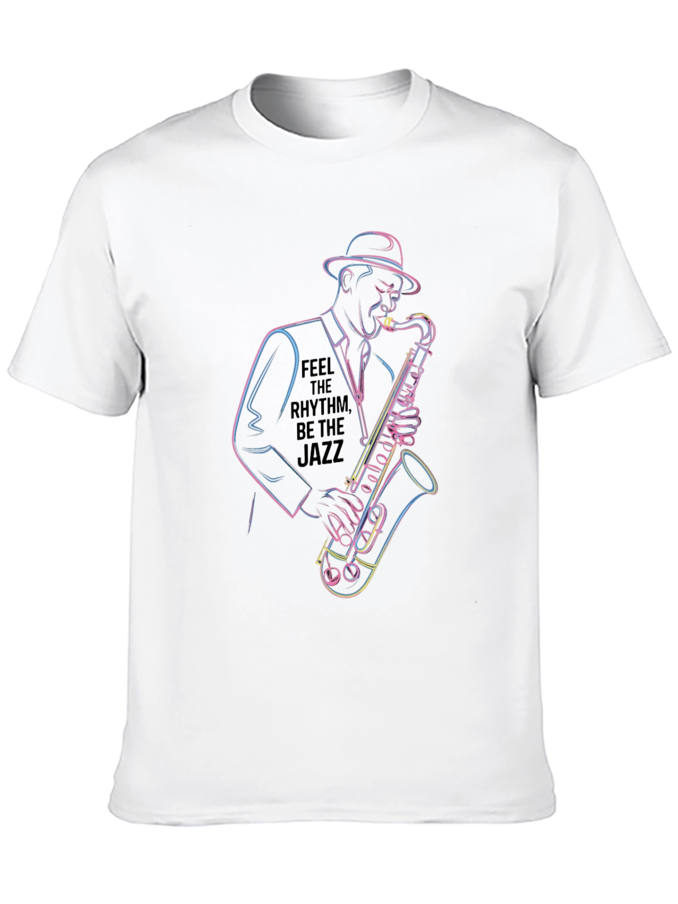 Jazz Musician Graphic Tee - Feel the Rhythm