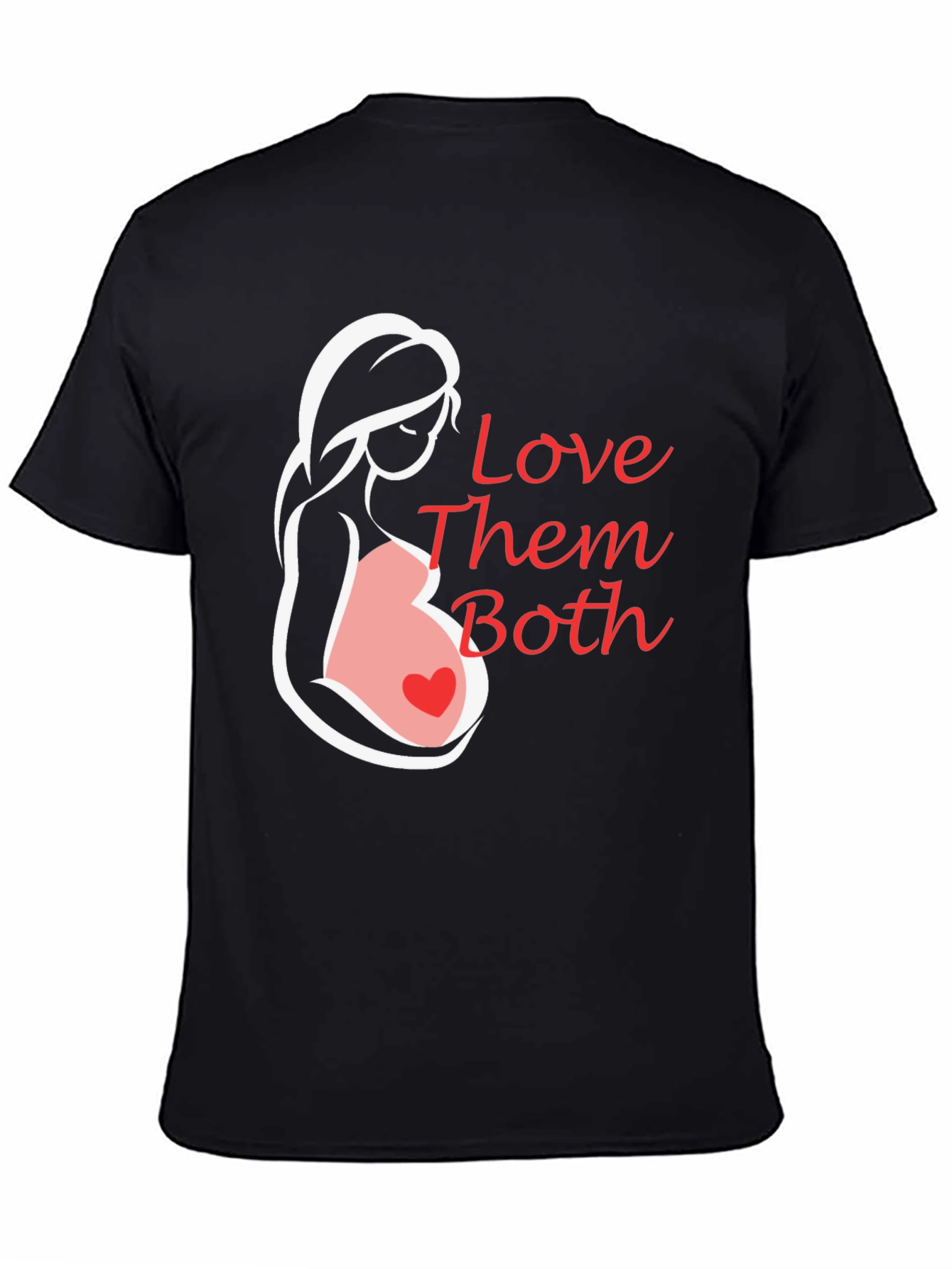 Love Them Both Pregnancy T-Shirt
