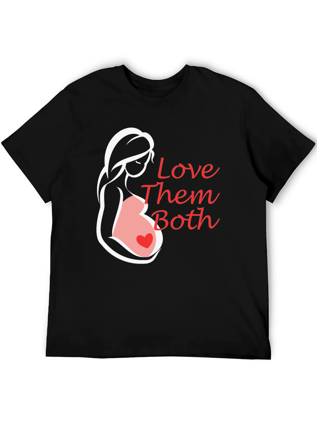 Love Them Both Pregnancy T-Shirt