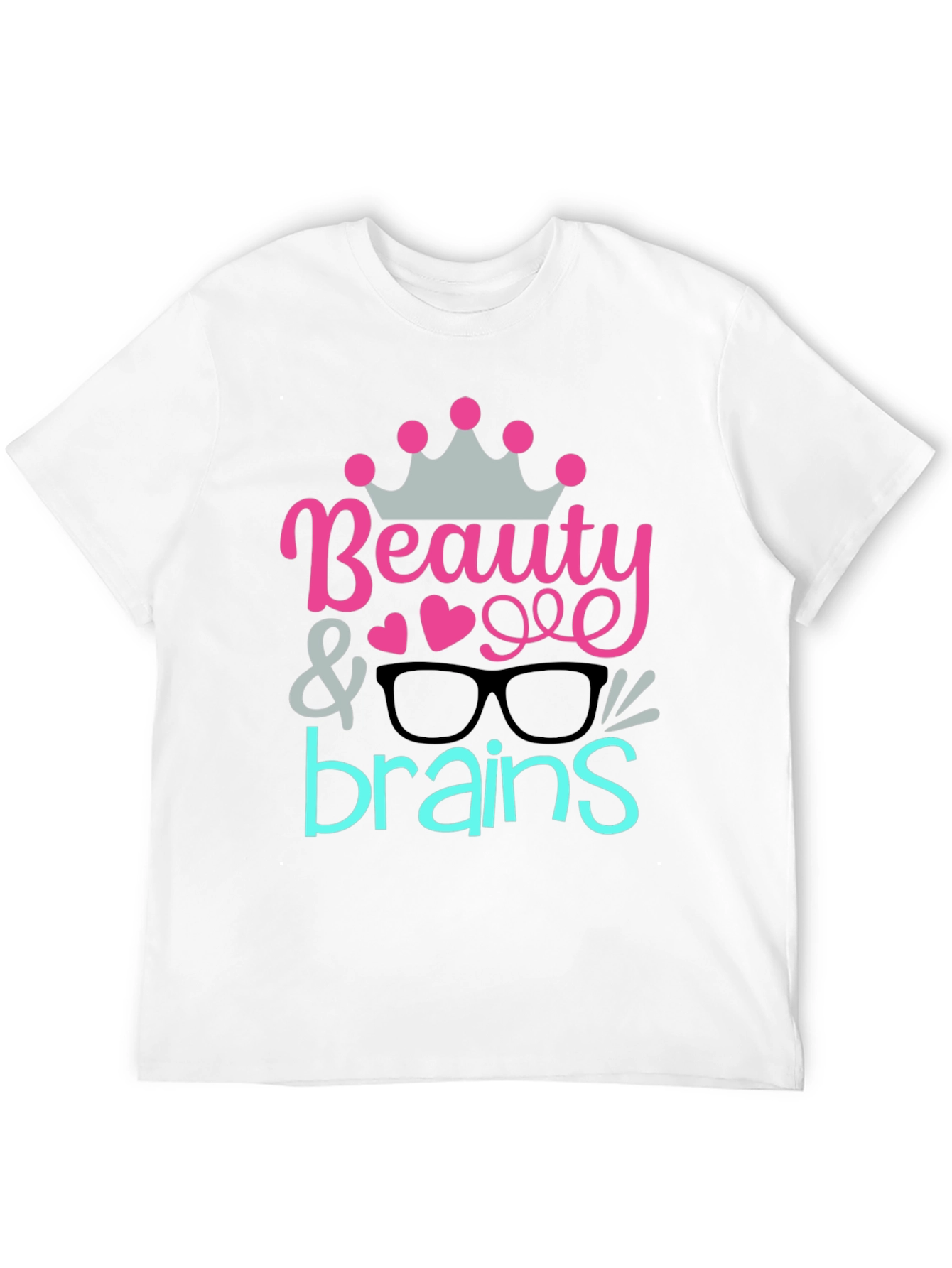 Beauty & Brains Graphic Tee - Black