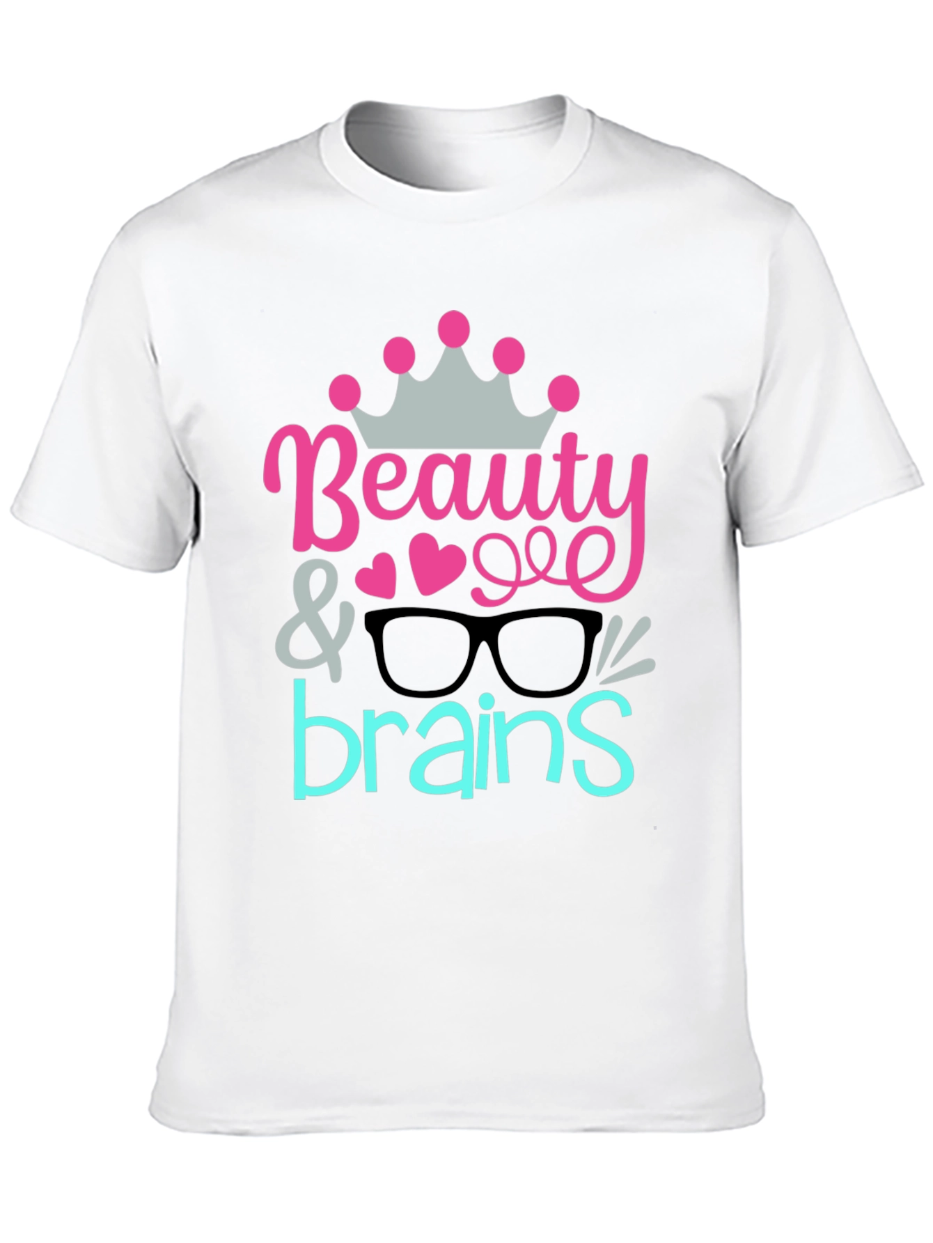 Beauty & Brains Graphic Tee - Black