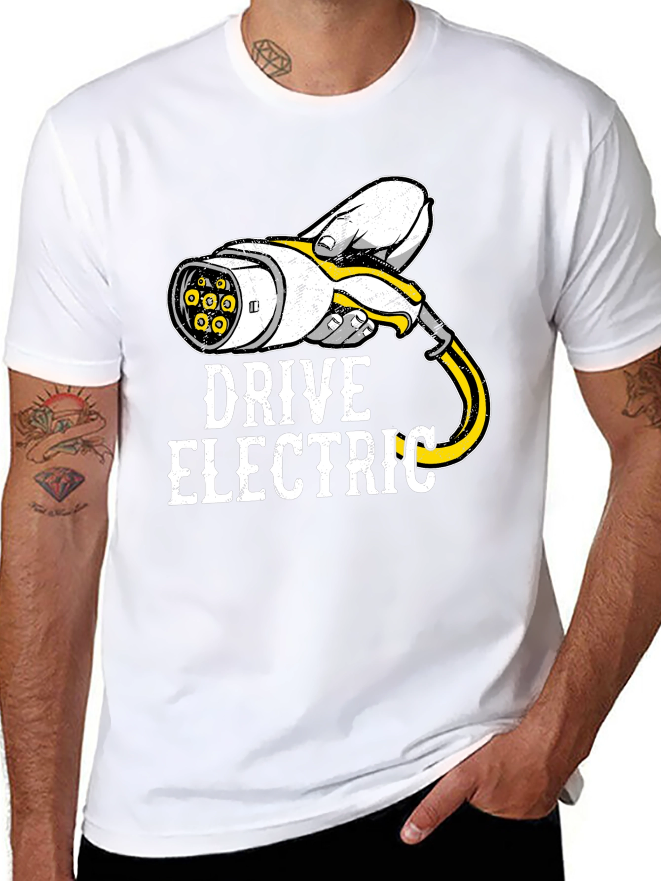 Drive Electric T-Shirt - EV Charger Graphic Tee