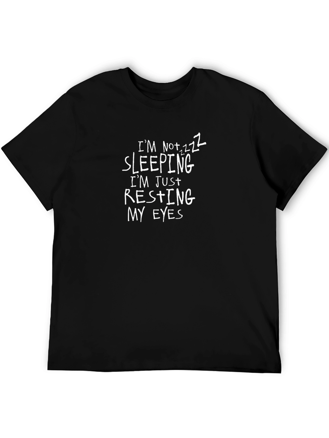 Resting Eyes Graphic Tee - Funny Sleep T-Shirt