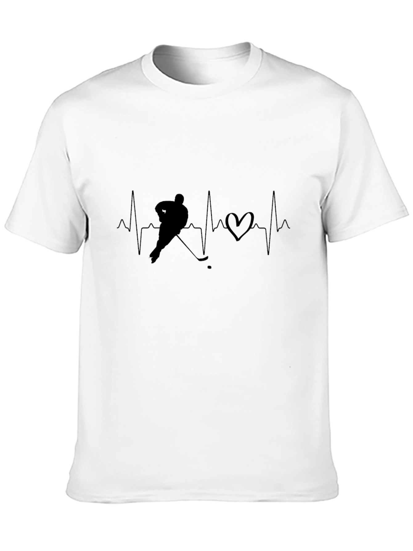 Hockey Heartbeat T-Shirt - Passionate Athlete Tee