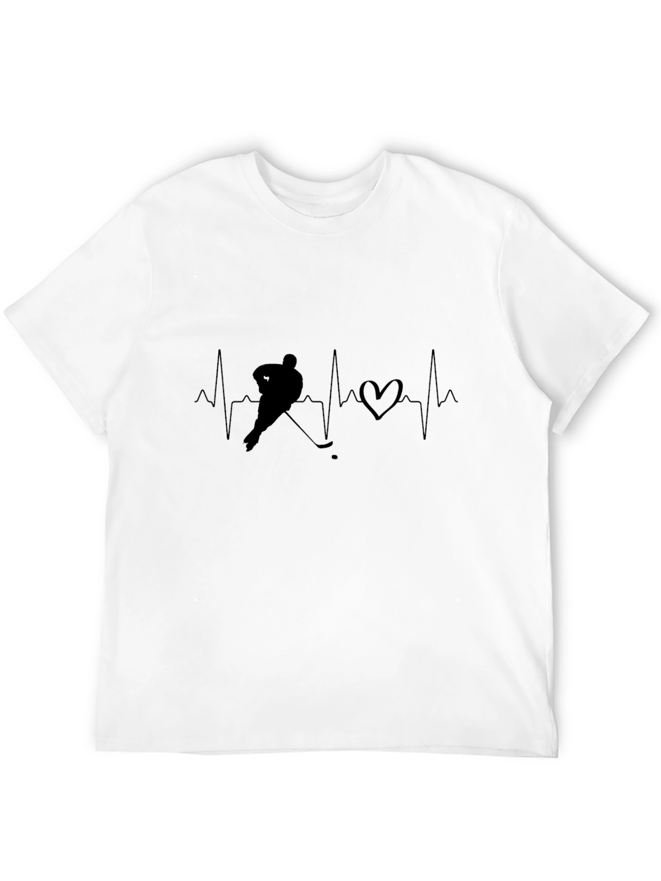 Hockey Heartbeat T-Shirt - Passionate Athlete Tee