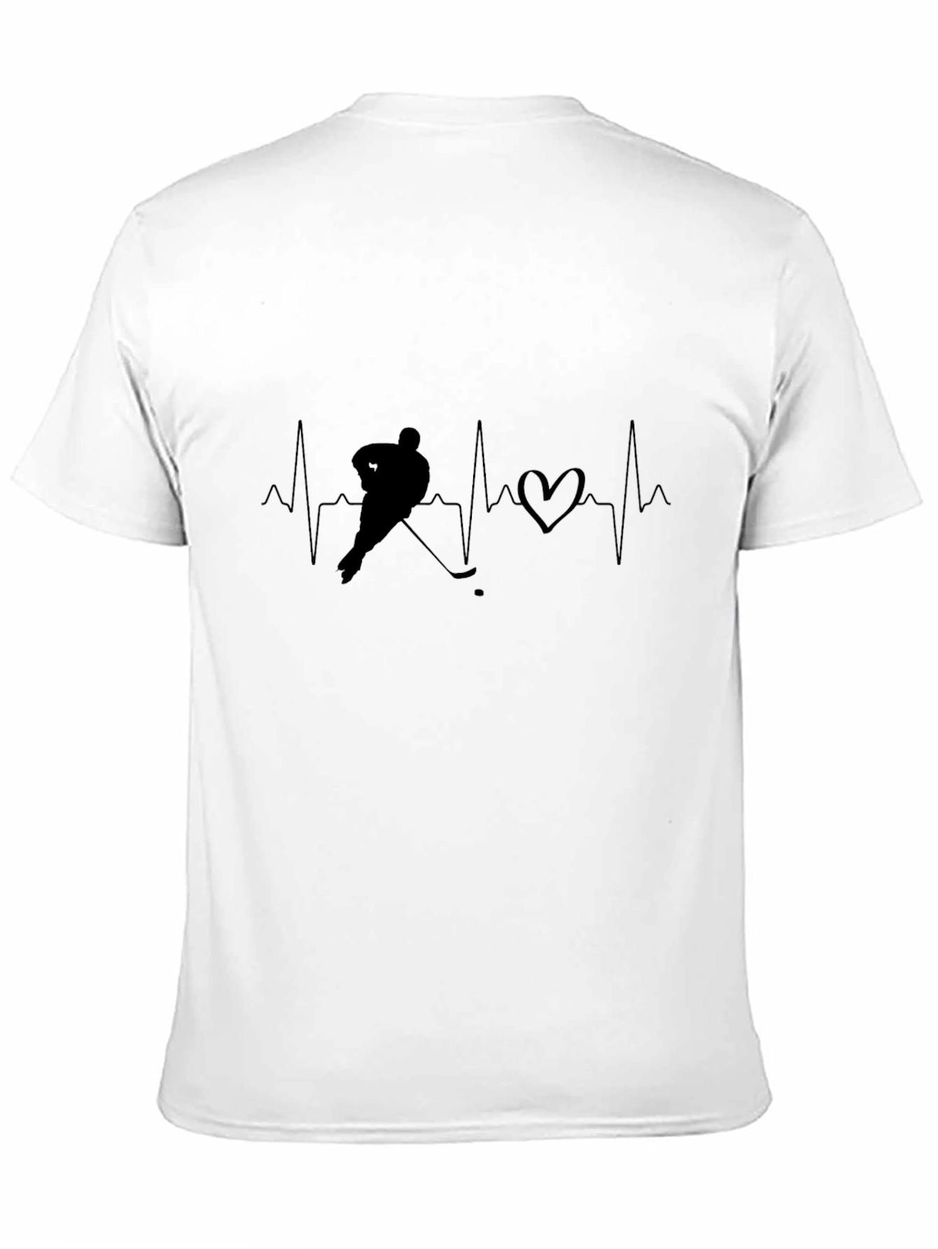 Hockey Heartbeat T-Shirt - Passionate Athlete Tee