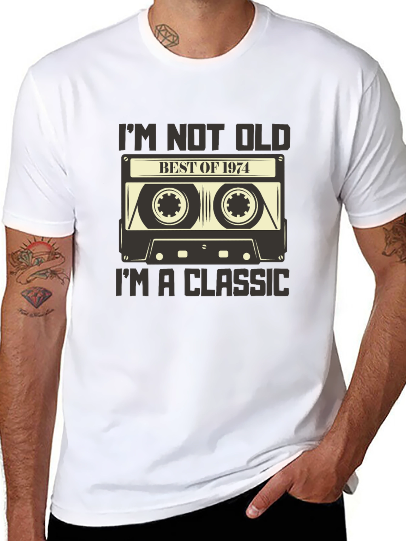 Classic 1974 Cassette Tape Graphic Tee