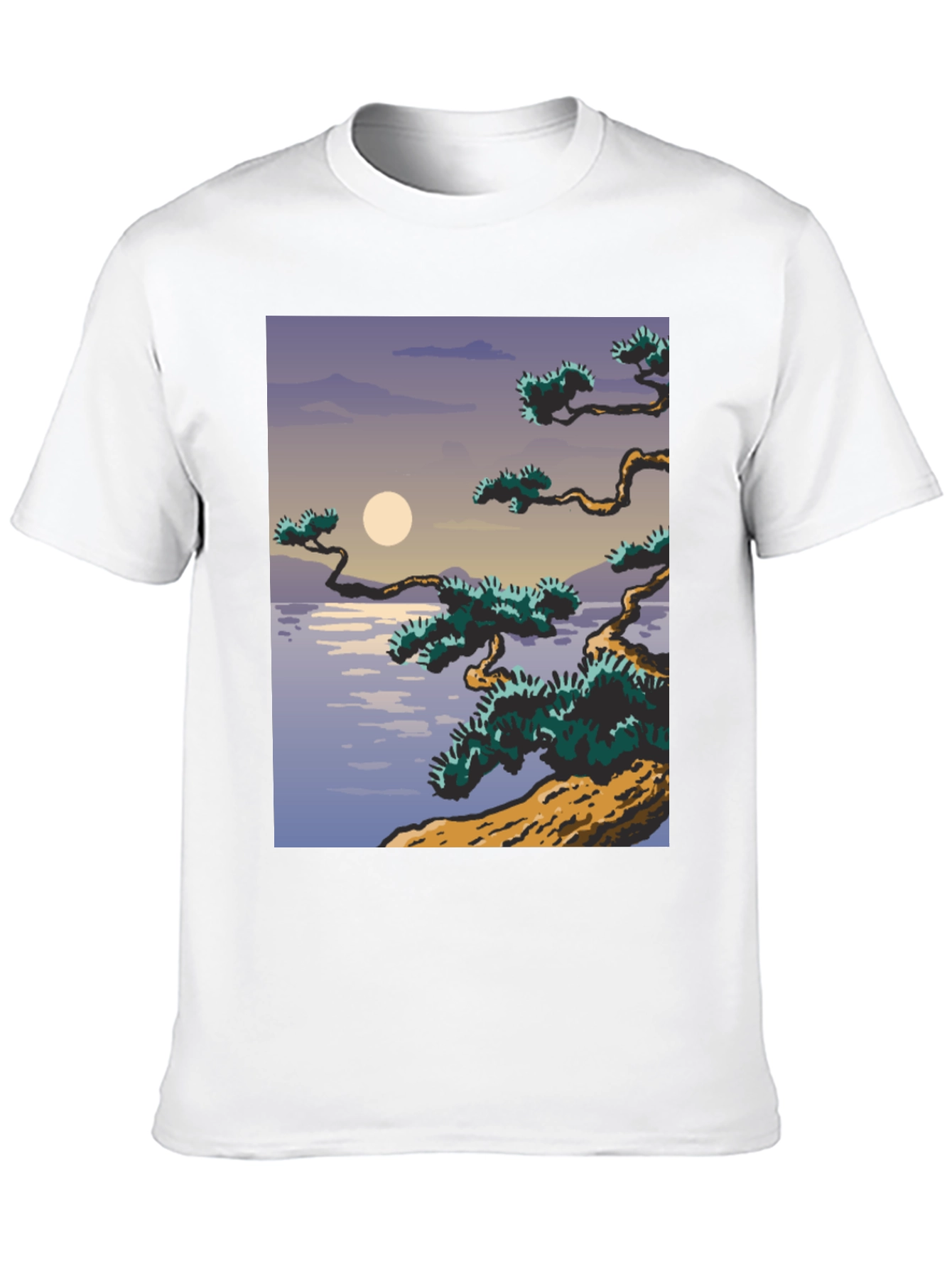 Artistic Japanese Scene Graphic Tee