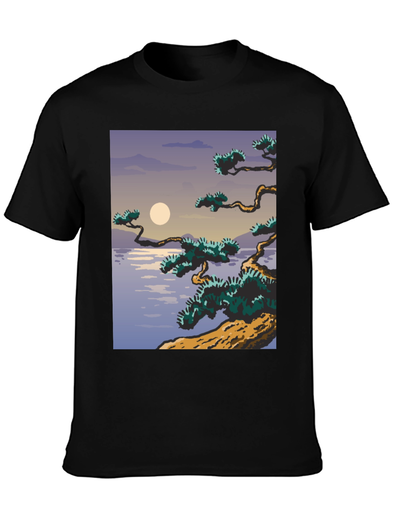 Artistic Japanese Scene Graphic Tee