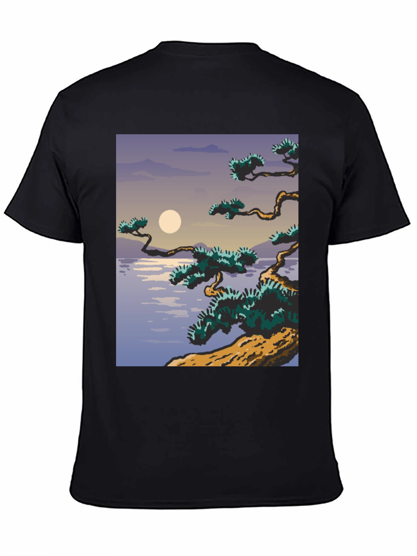 Artistic Japanese Scene Graphic Tee