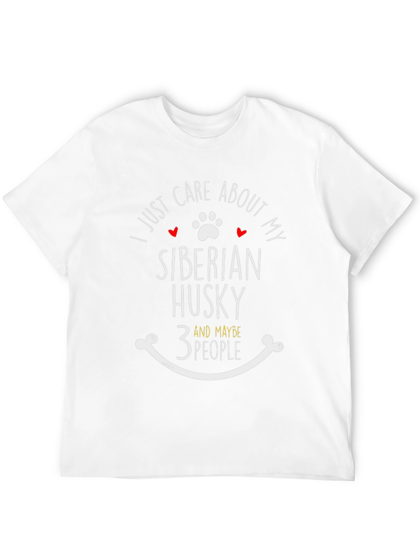 Siberian Husky Lover T-Shirt - Care About My Dog
