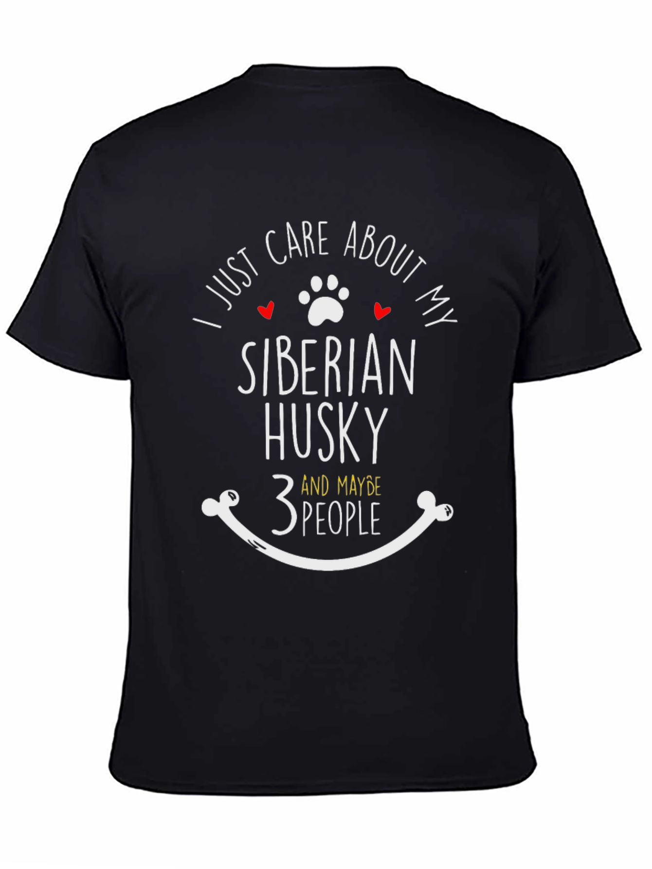Siberian Husky Lover T-Shirt - Care About My Dog