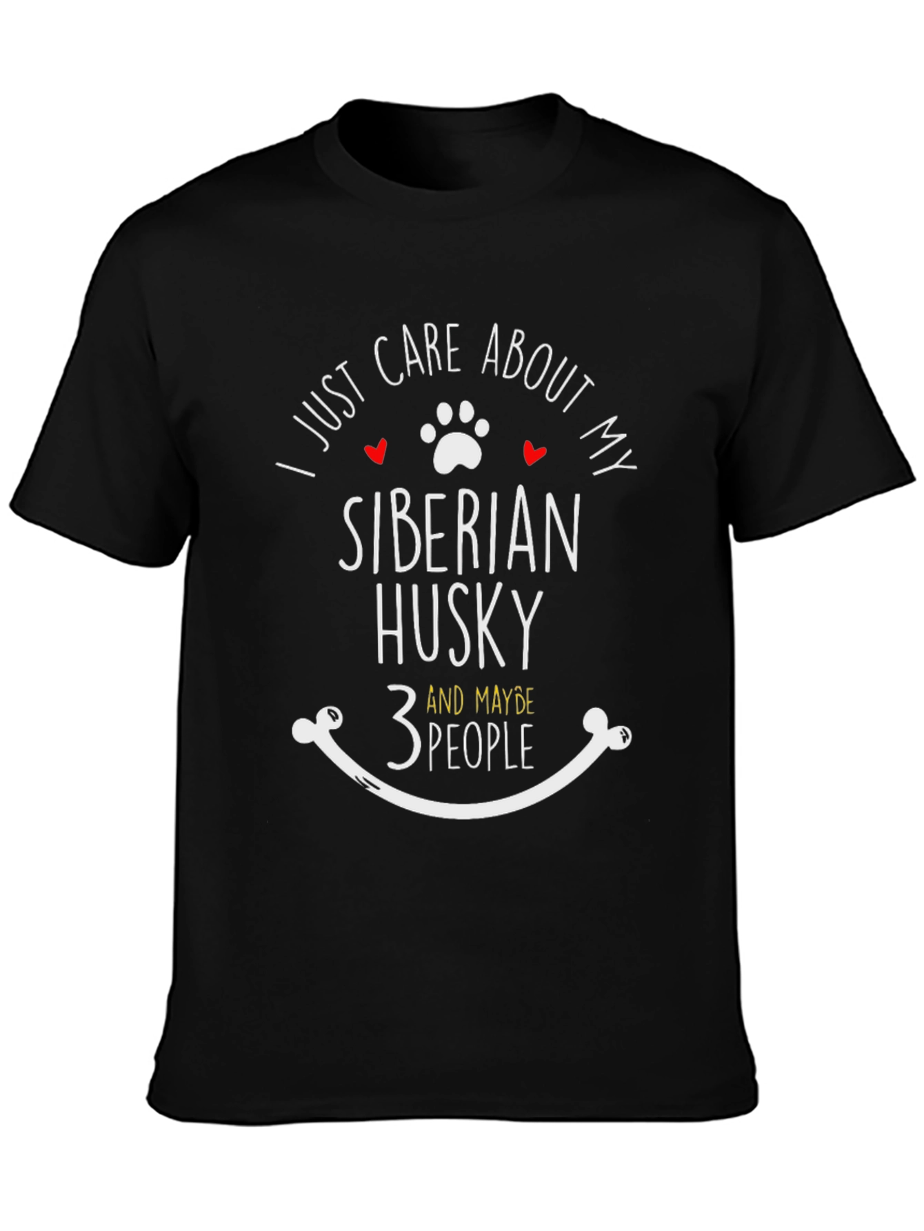 Siberian Husky Lover T-Shirt - Care About My Dog