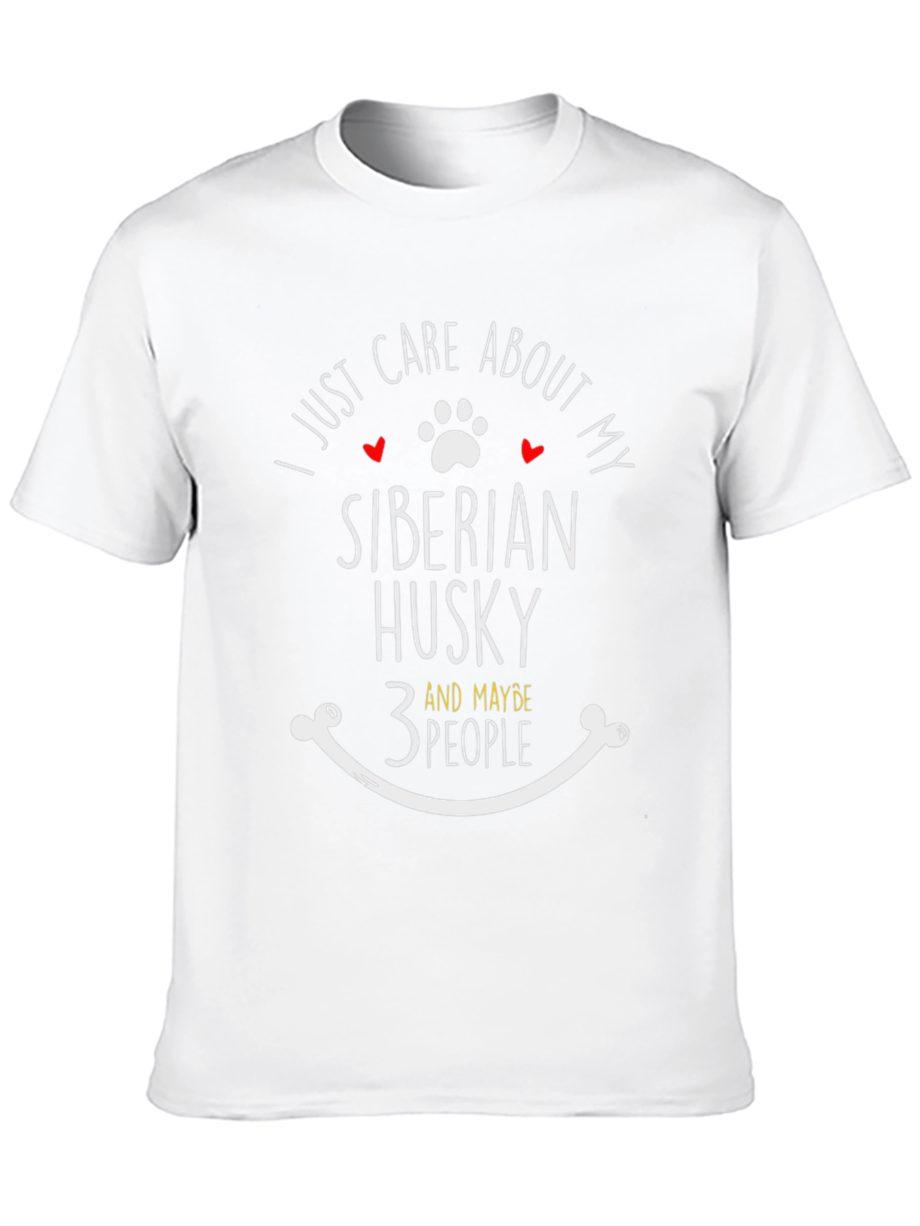 Siberian Husky Lover T-Shirt - Care About My Dog