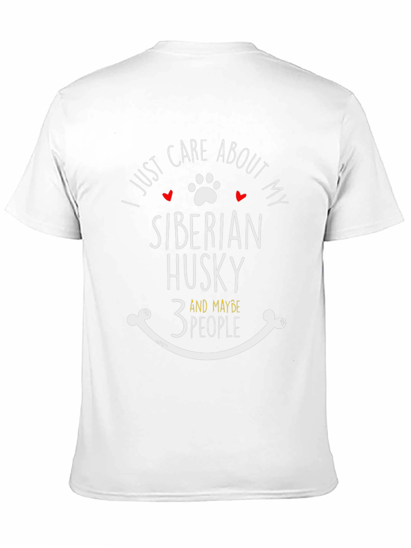 Siberian Husky Lover T-Shirt - Care About My Dog