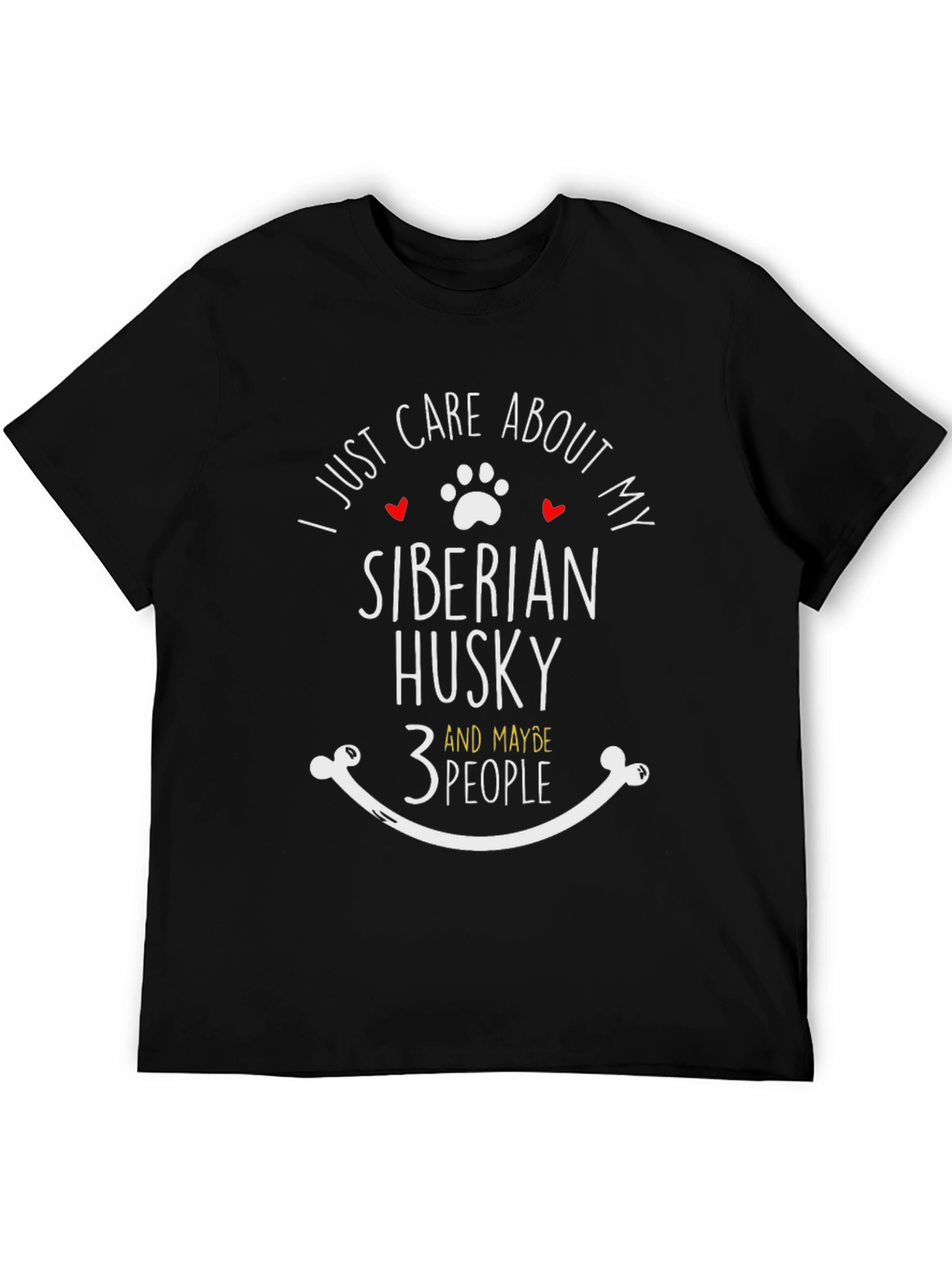 Siberian Husky Lover T-Shirt - Care About My Dog