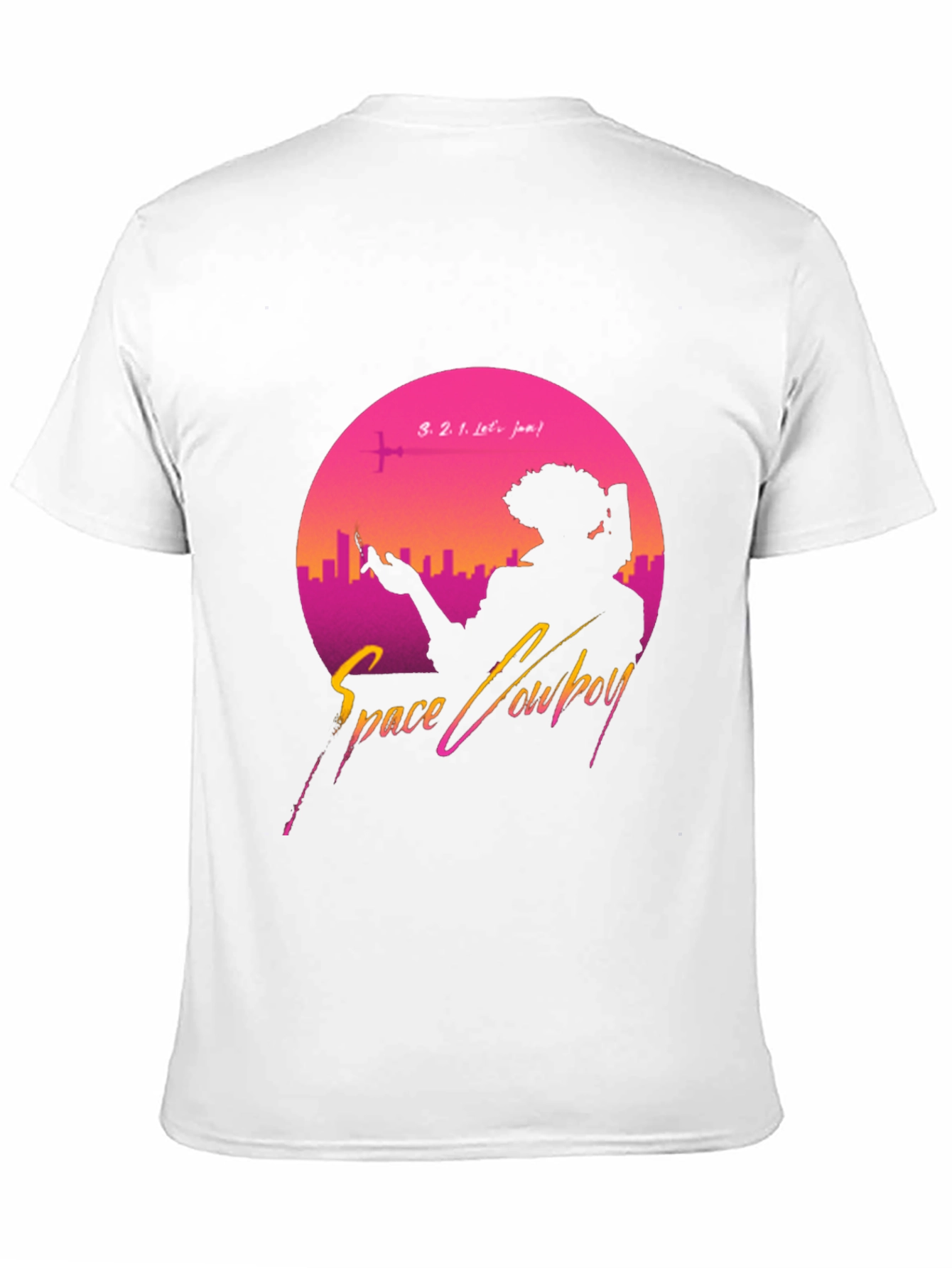 Space Cowboy Graphic Tee - Retro Anime Style