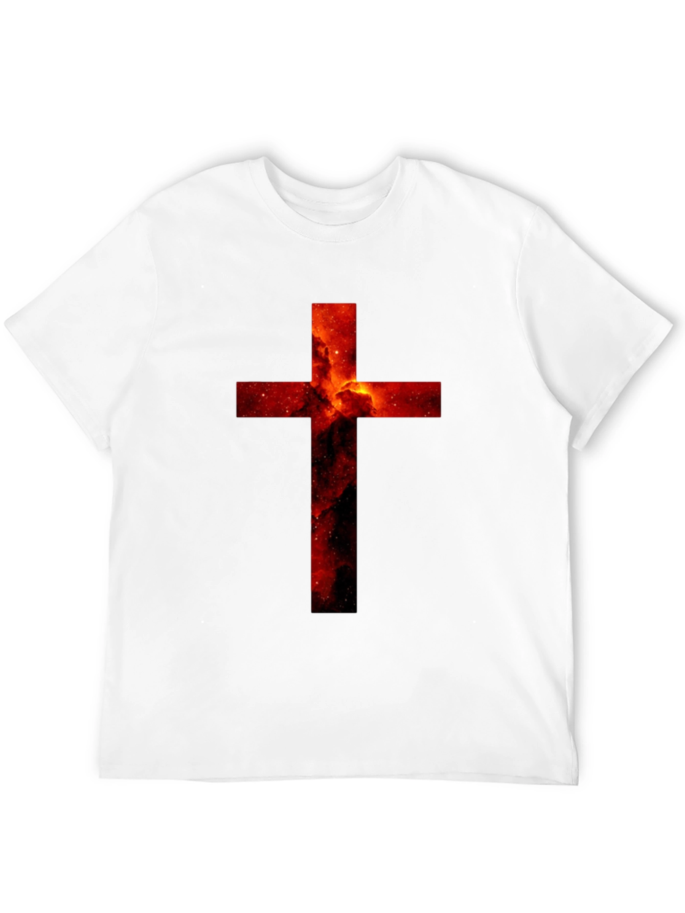 Nebula Cross Graphic Black T-Shirt