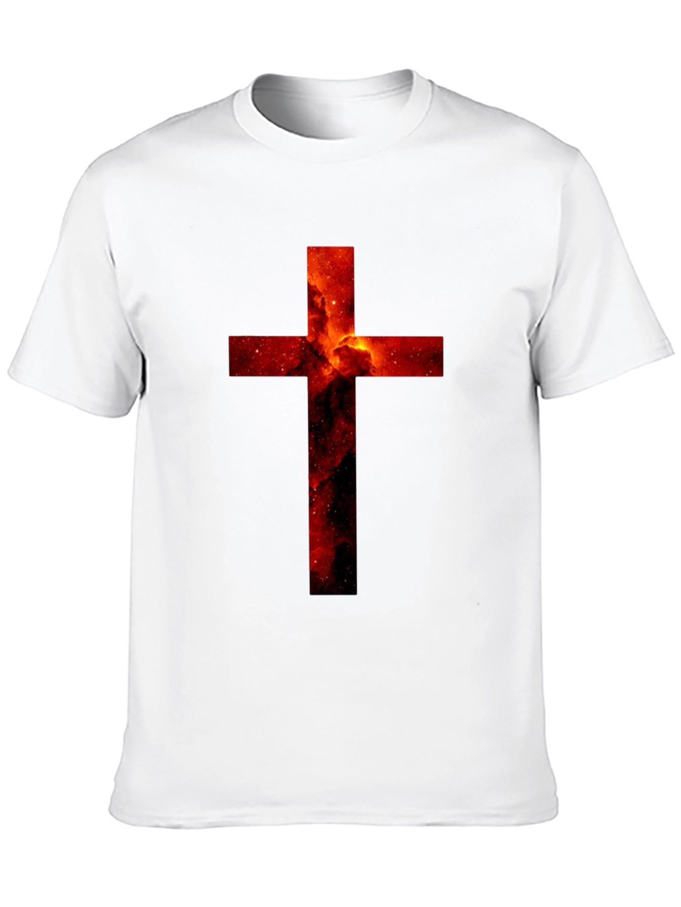 Nebula Cross Graphic Black T-Shirt