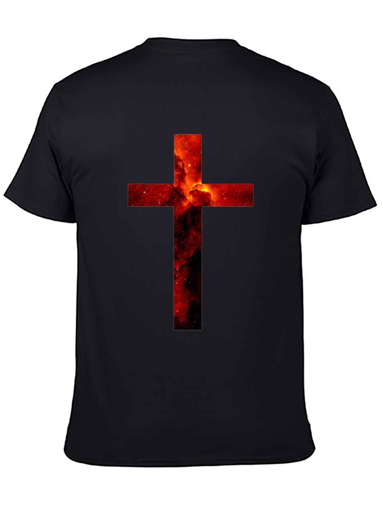 Nebula Cross Graphic Black T-Shirt