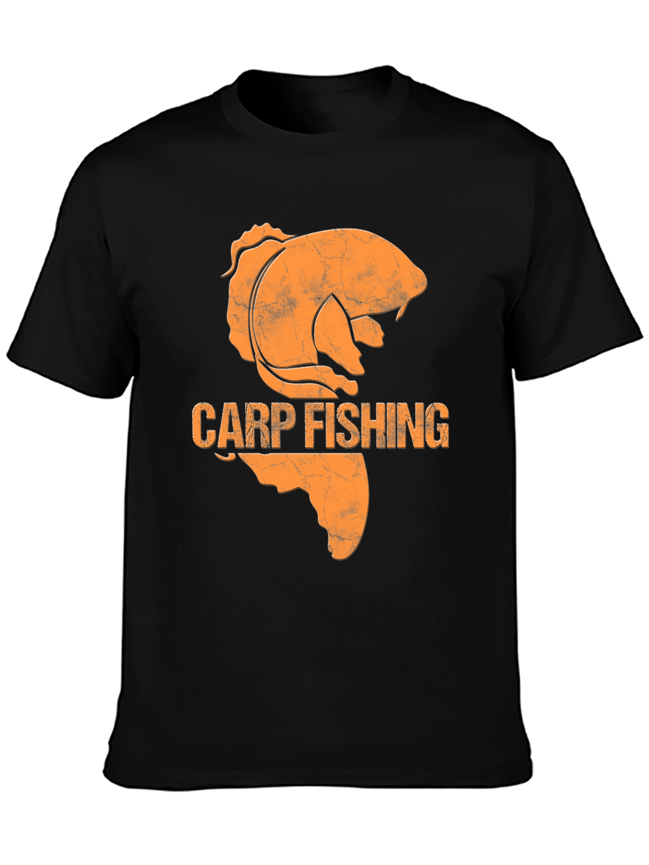 Carp Fishing Graphic Tee - Black