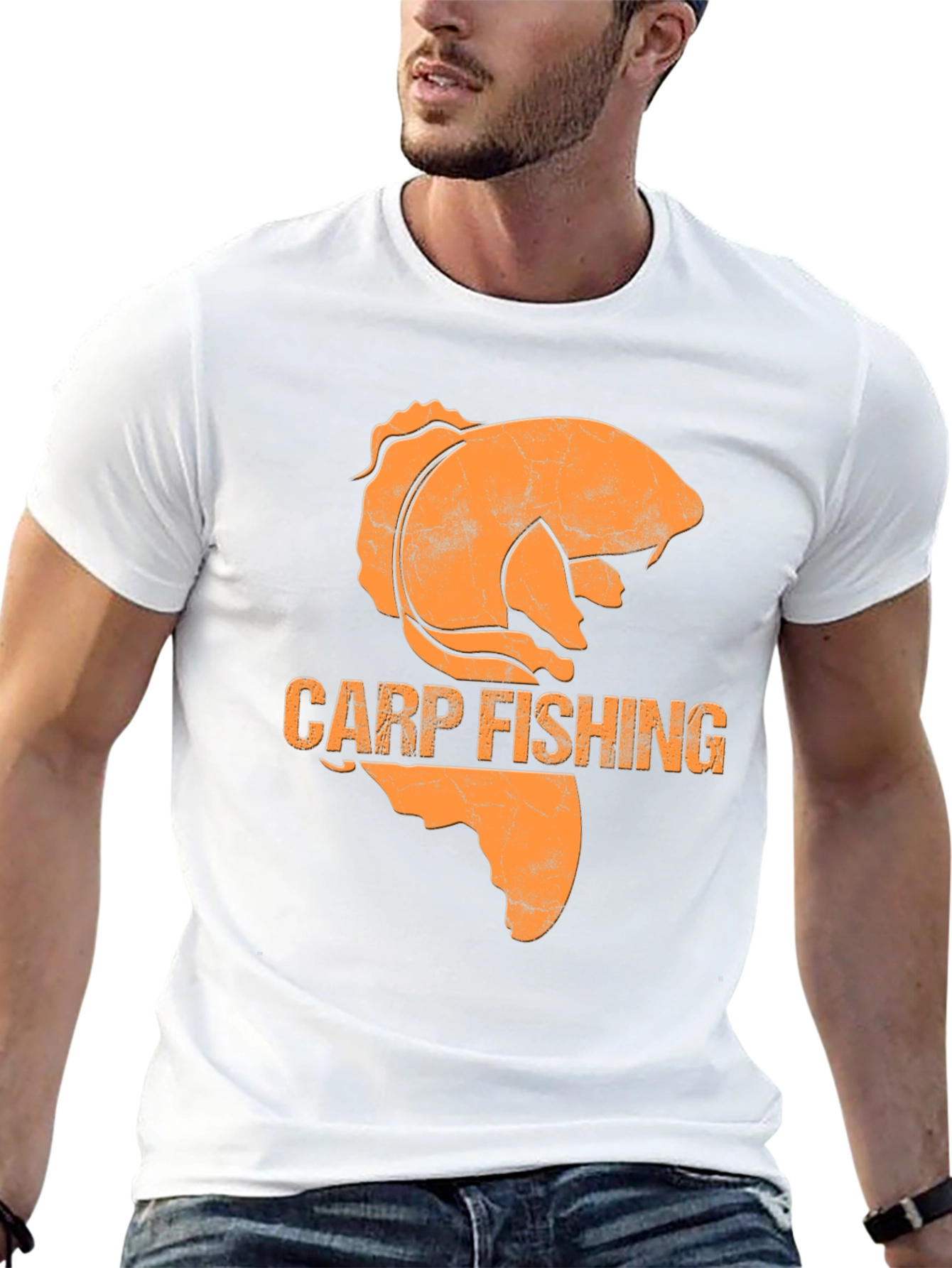 Carp Fishing Graphic Tee - Black