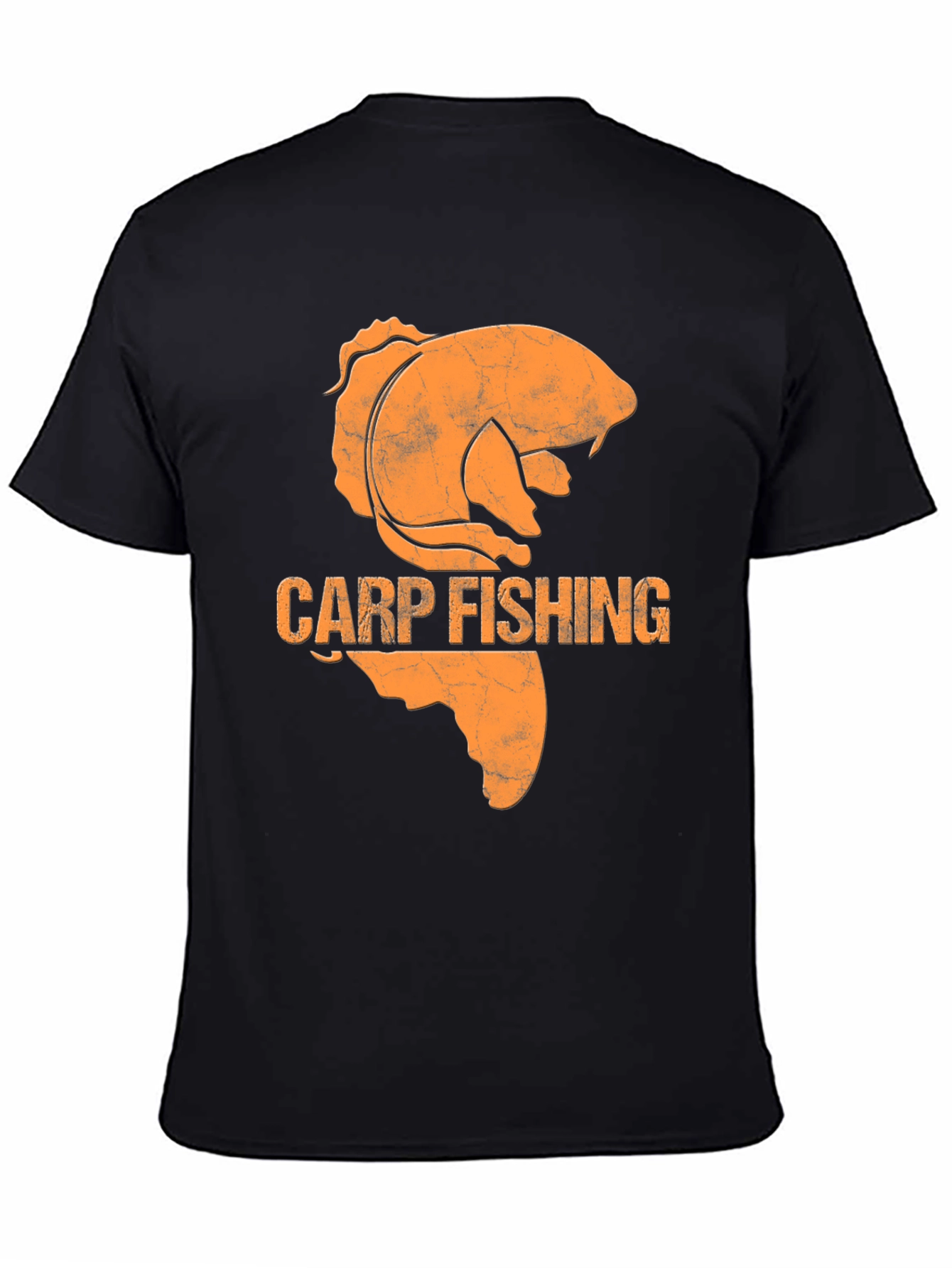 Carp Fishing Graphic Tee - Black