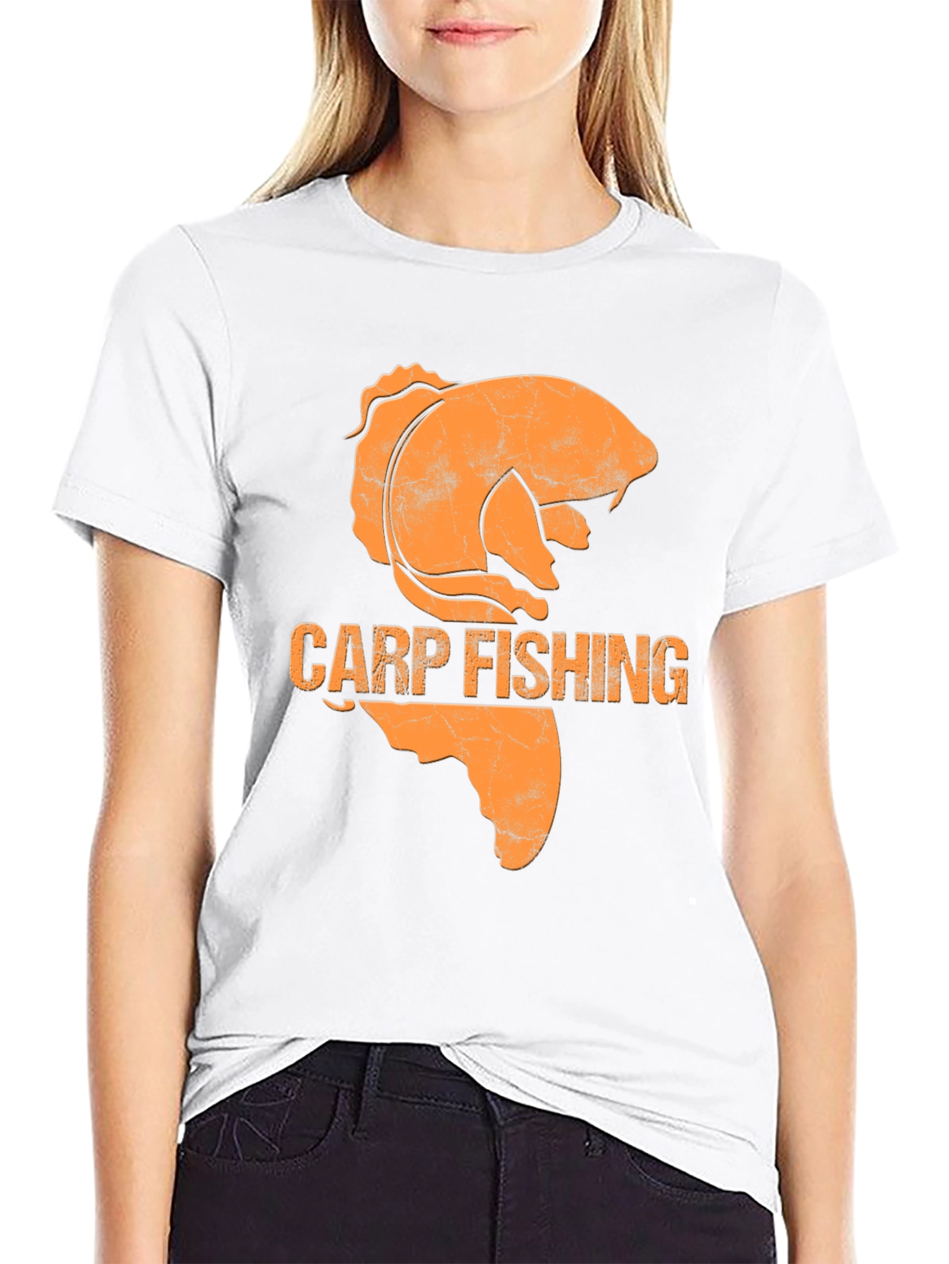 Carp Fishing Graphic Tee - Black