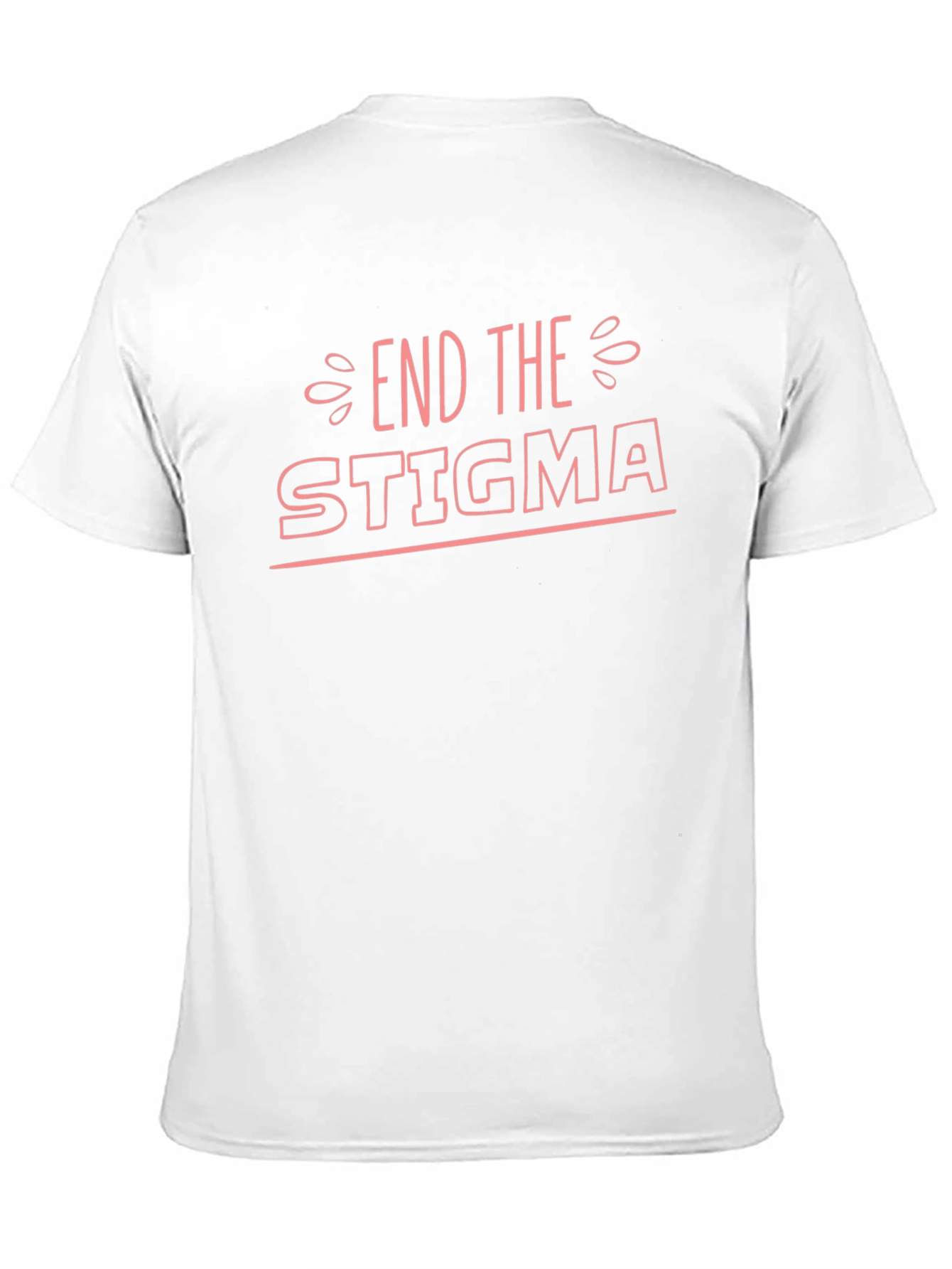 End The Stigma Black T-Shirt - Mental Health Awareness