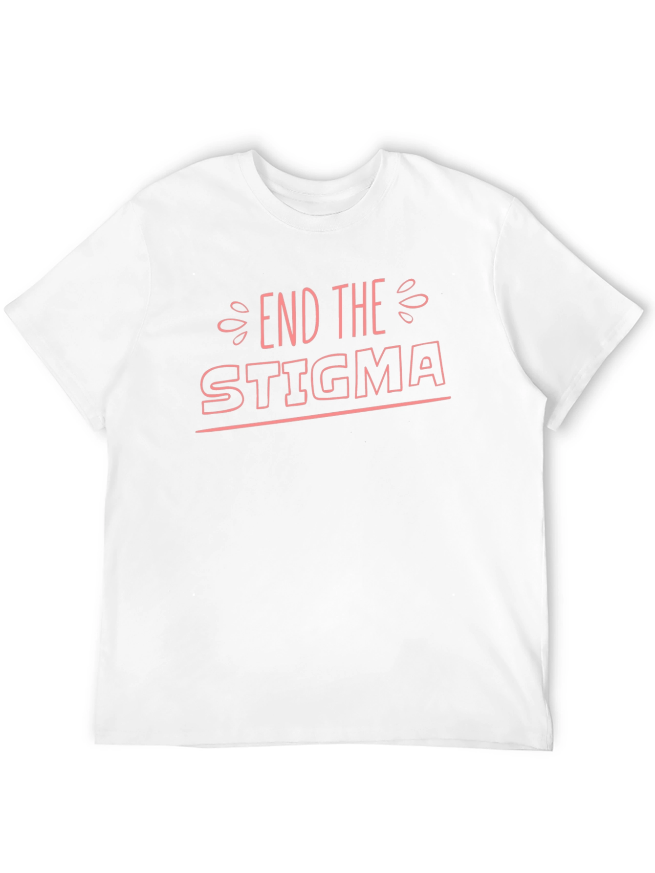 End The Stigma Black T-Shirt - Mental Health Awareness