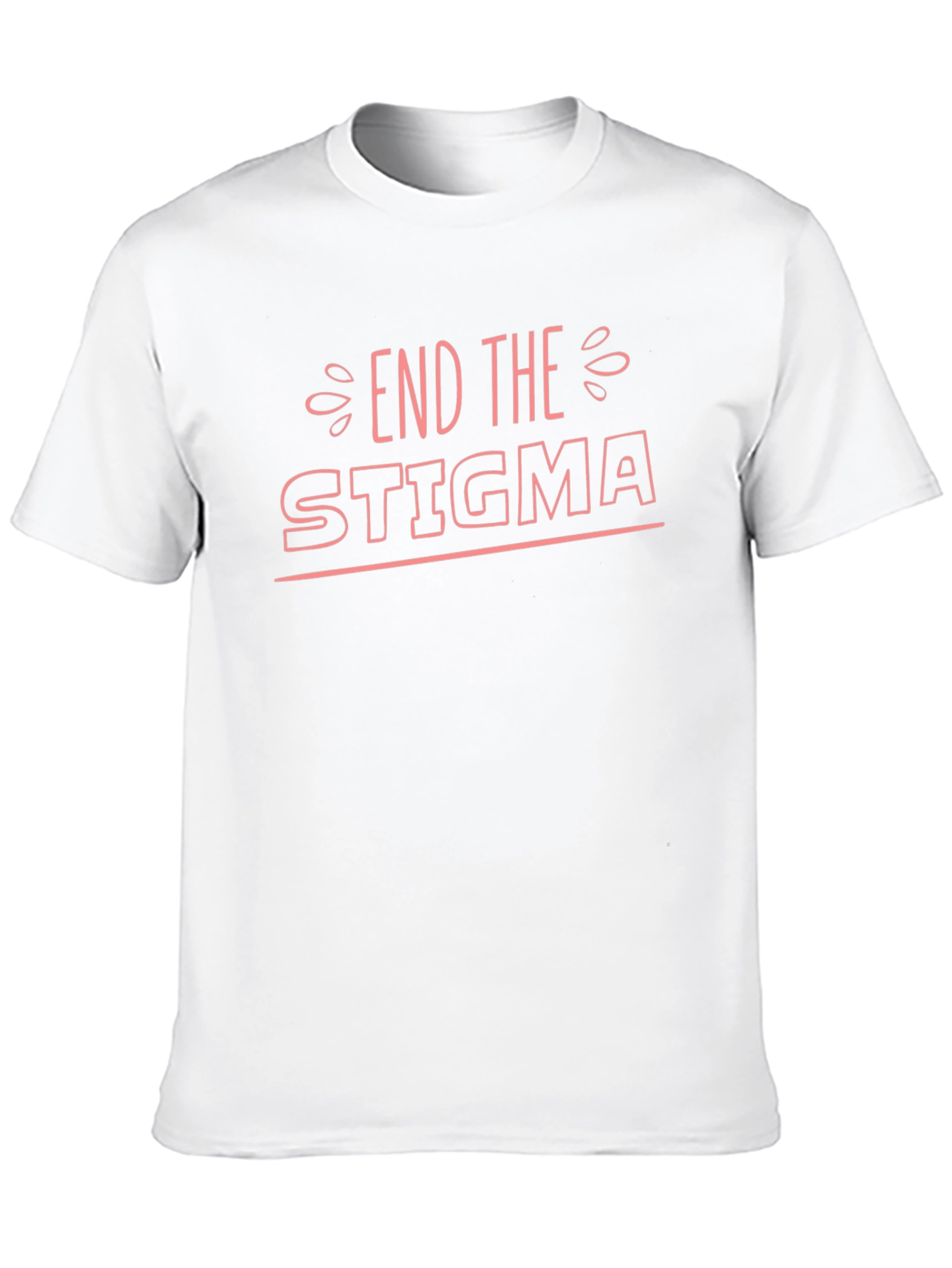 End The Stigma Black T-Shirt - Mental Health Awareness