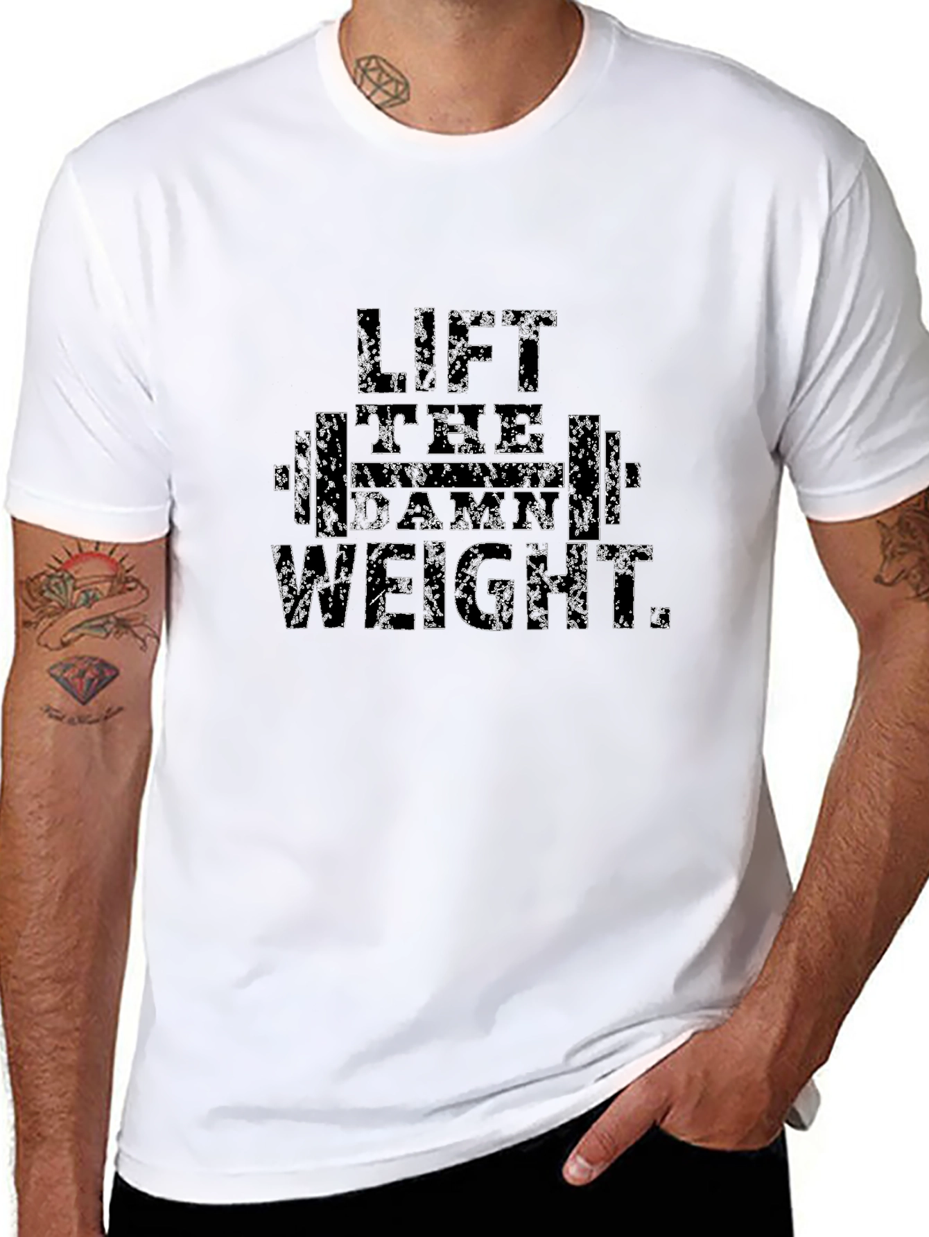 Lift The Damn Weight Black T-Shirt