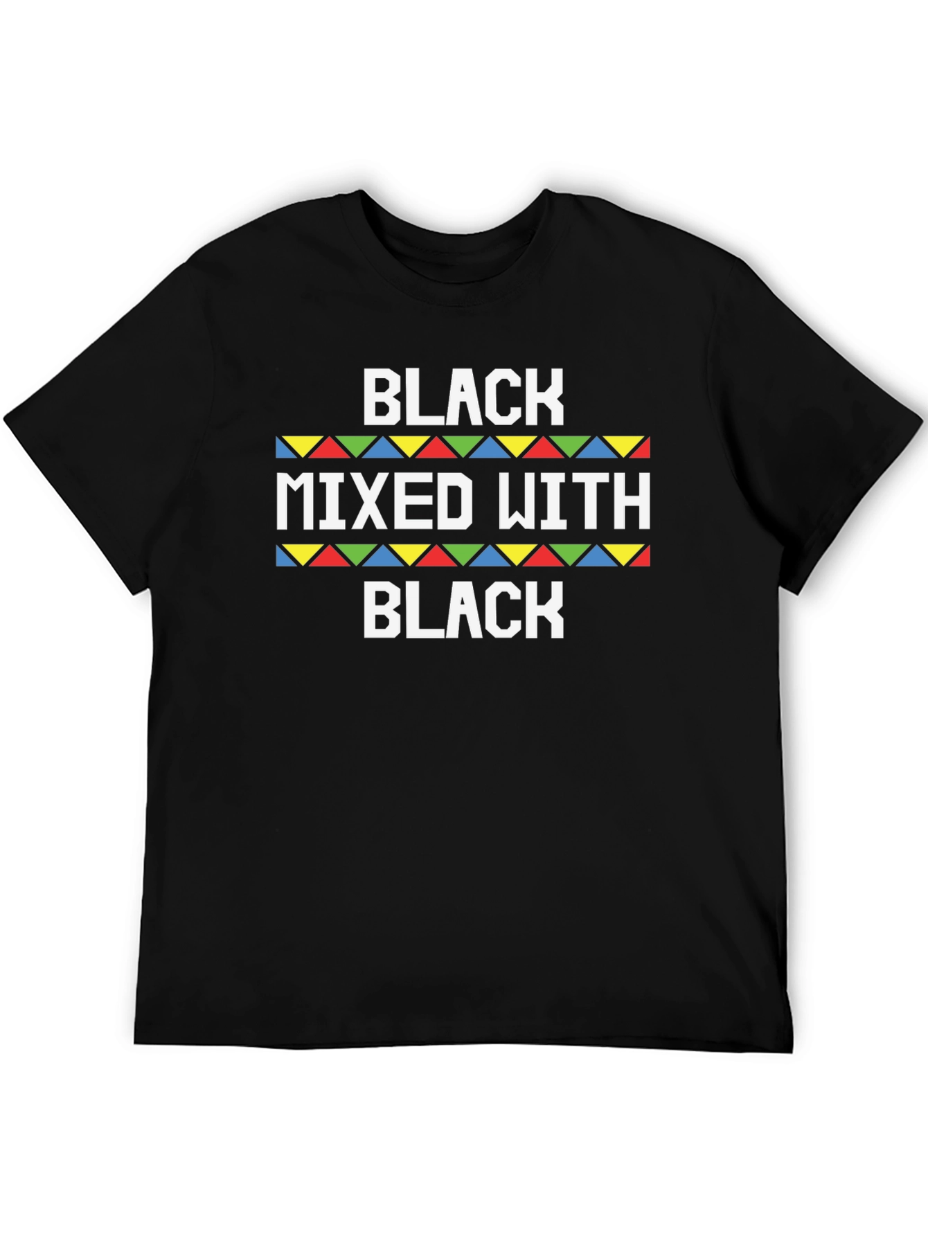 Black Mixed With Black Novelty T-Shirt