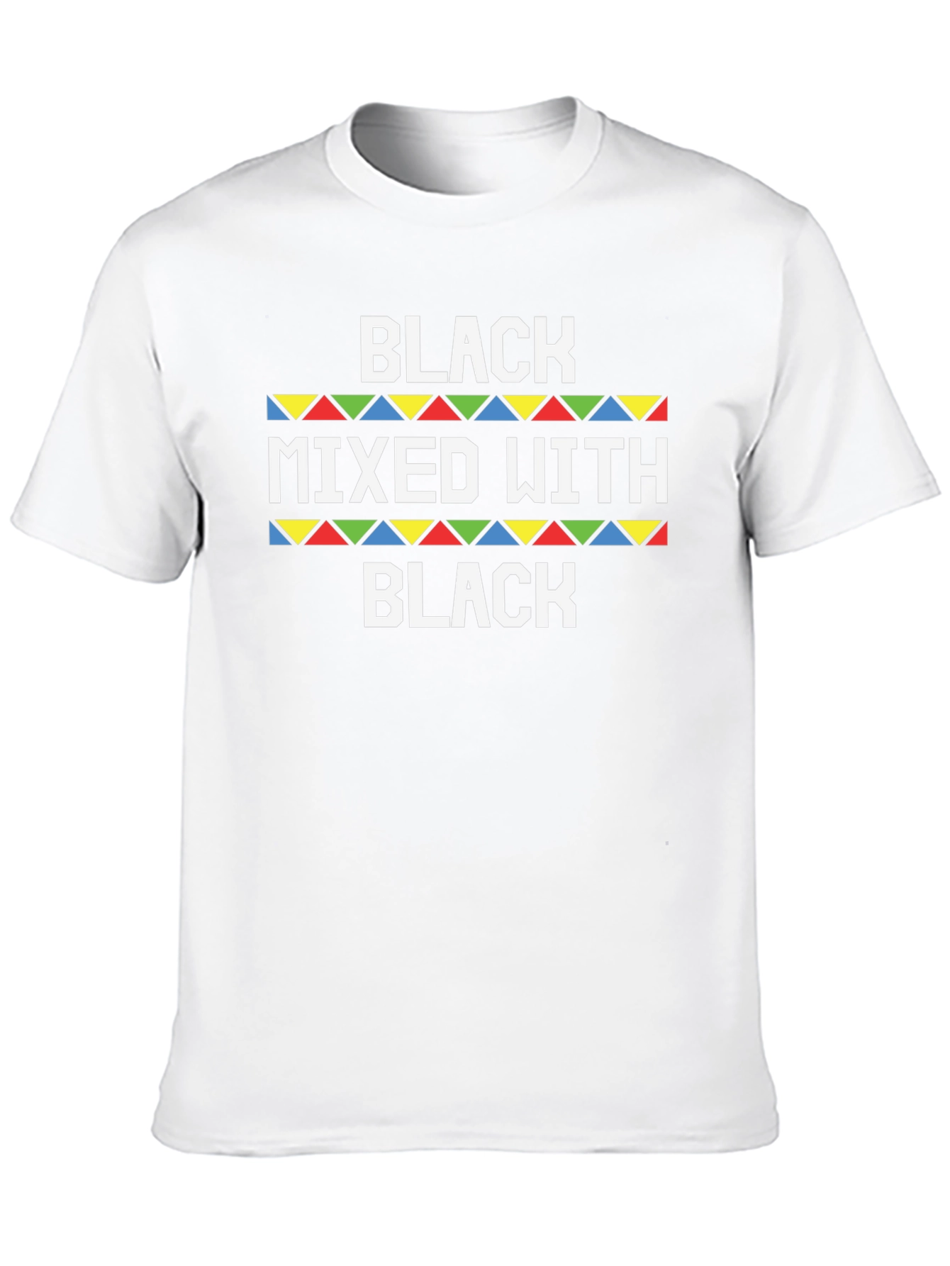 Black Mixed With Black Novelty T-Shirt