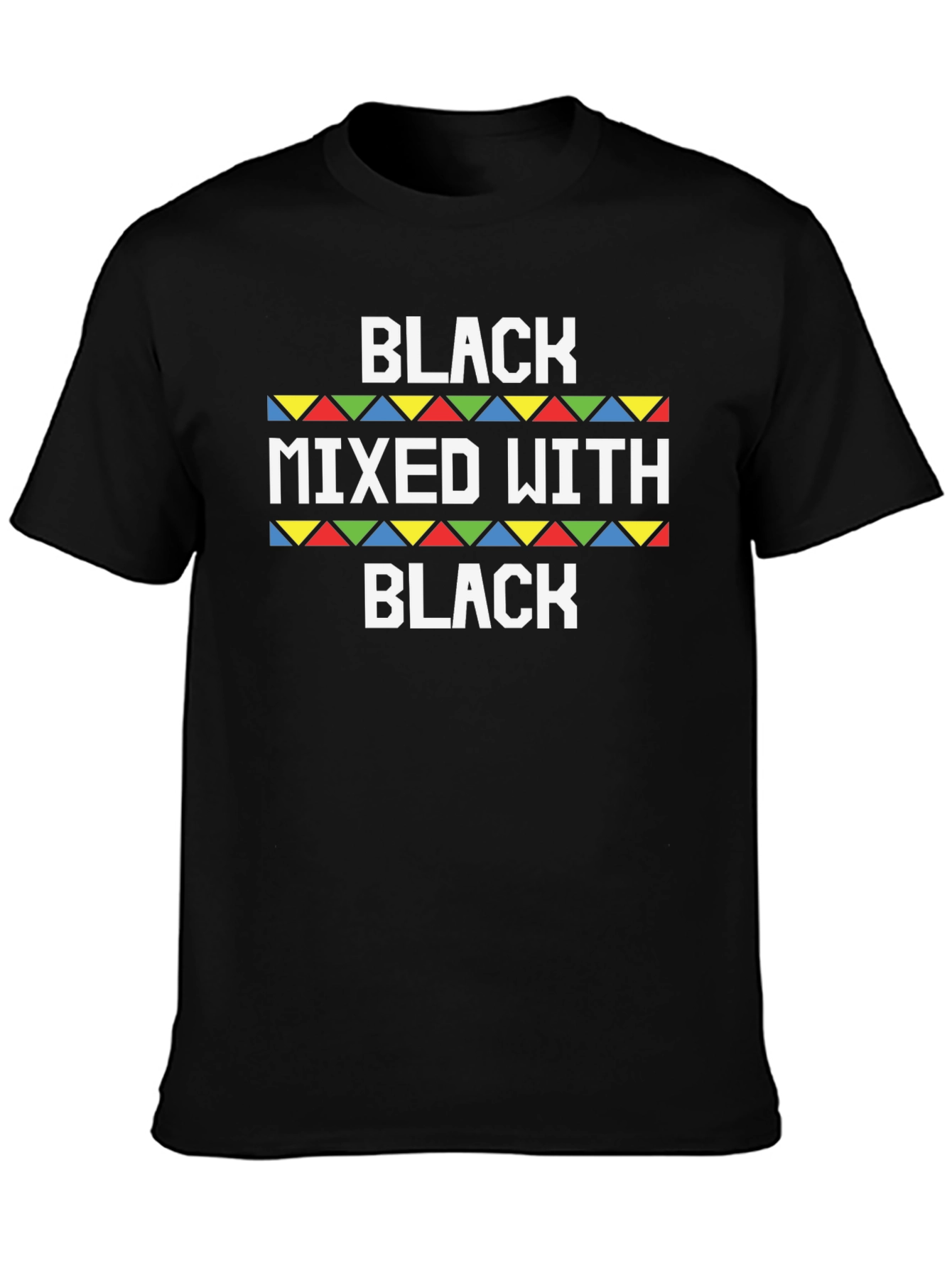 Black Mixed With Black Novelty T-Shirt