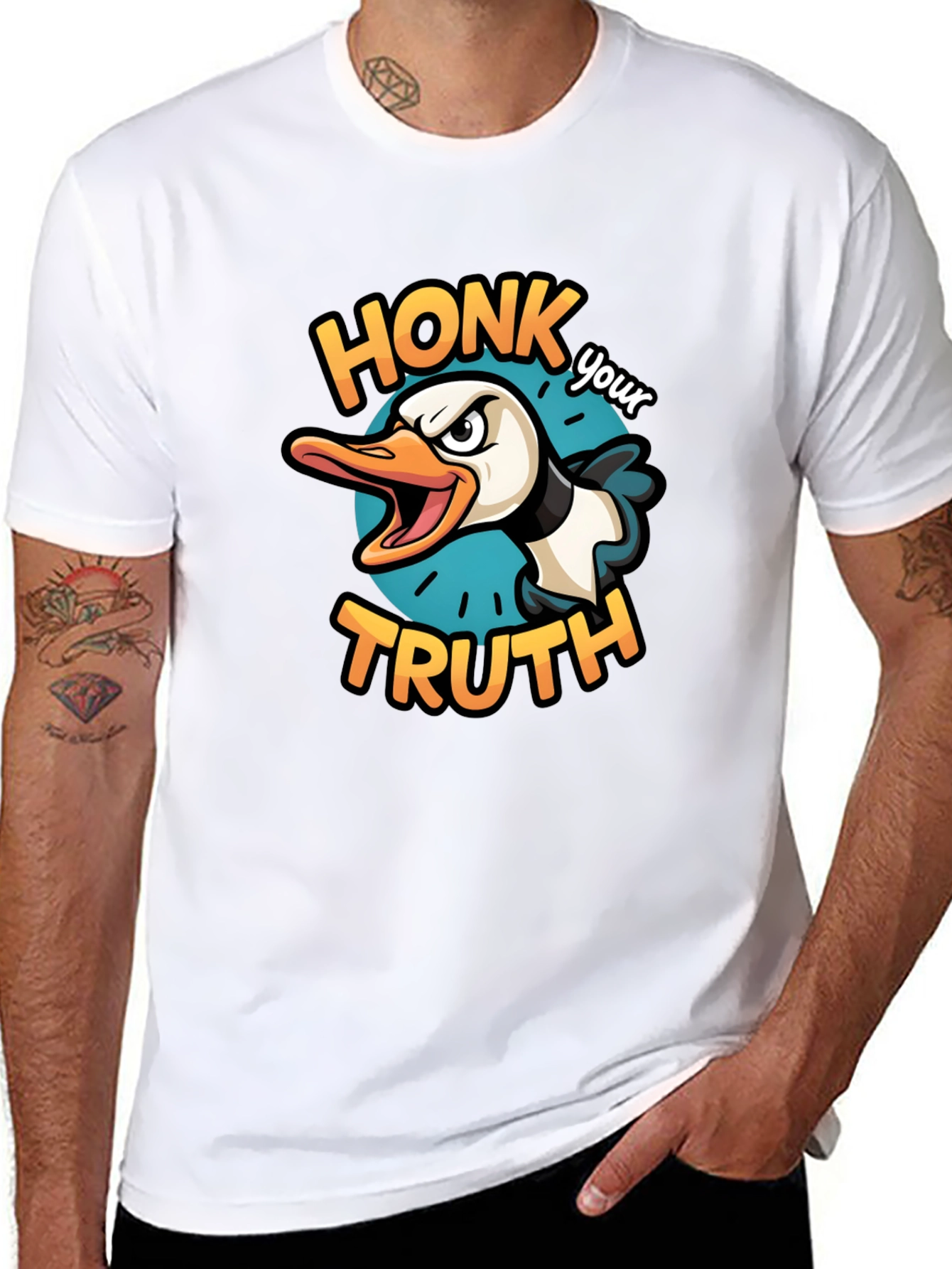 Honk Your Truth Goose Graphic Tee
