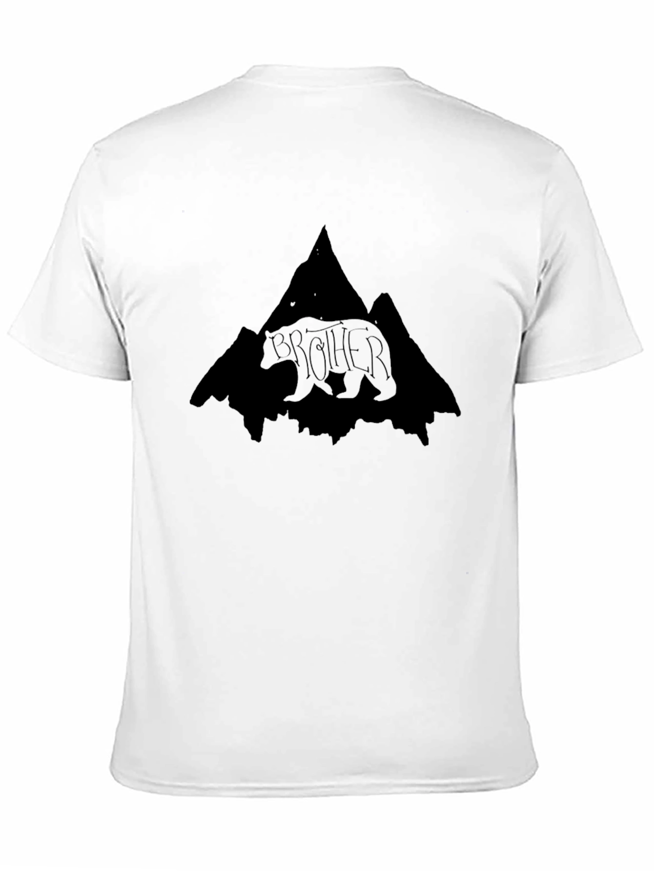 Brother Bear Mountain Graphic Tee - Black
