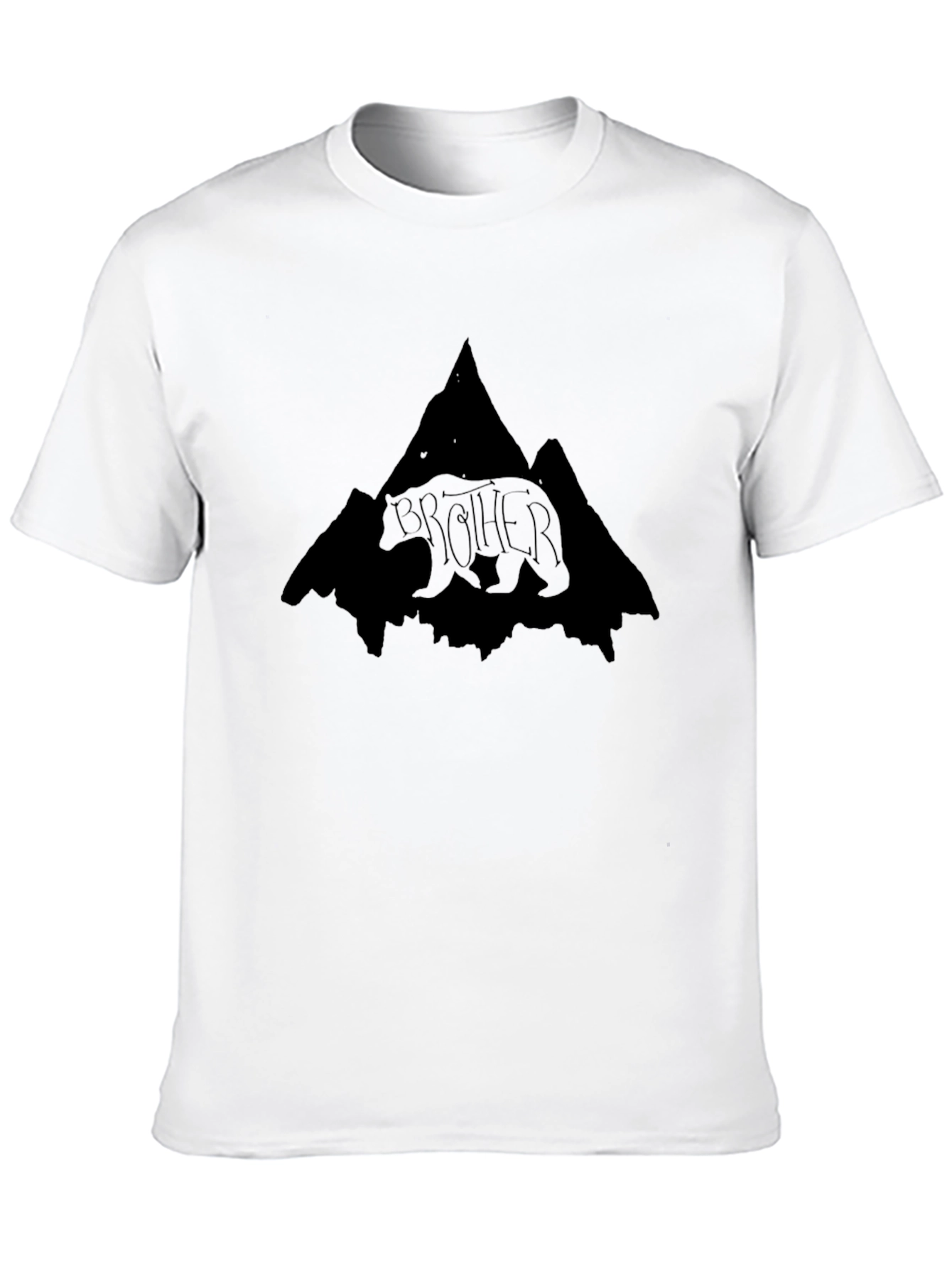 Brother Bear Mountain Graphic Tee - Black