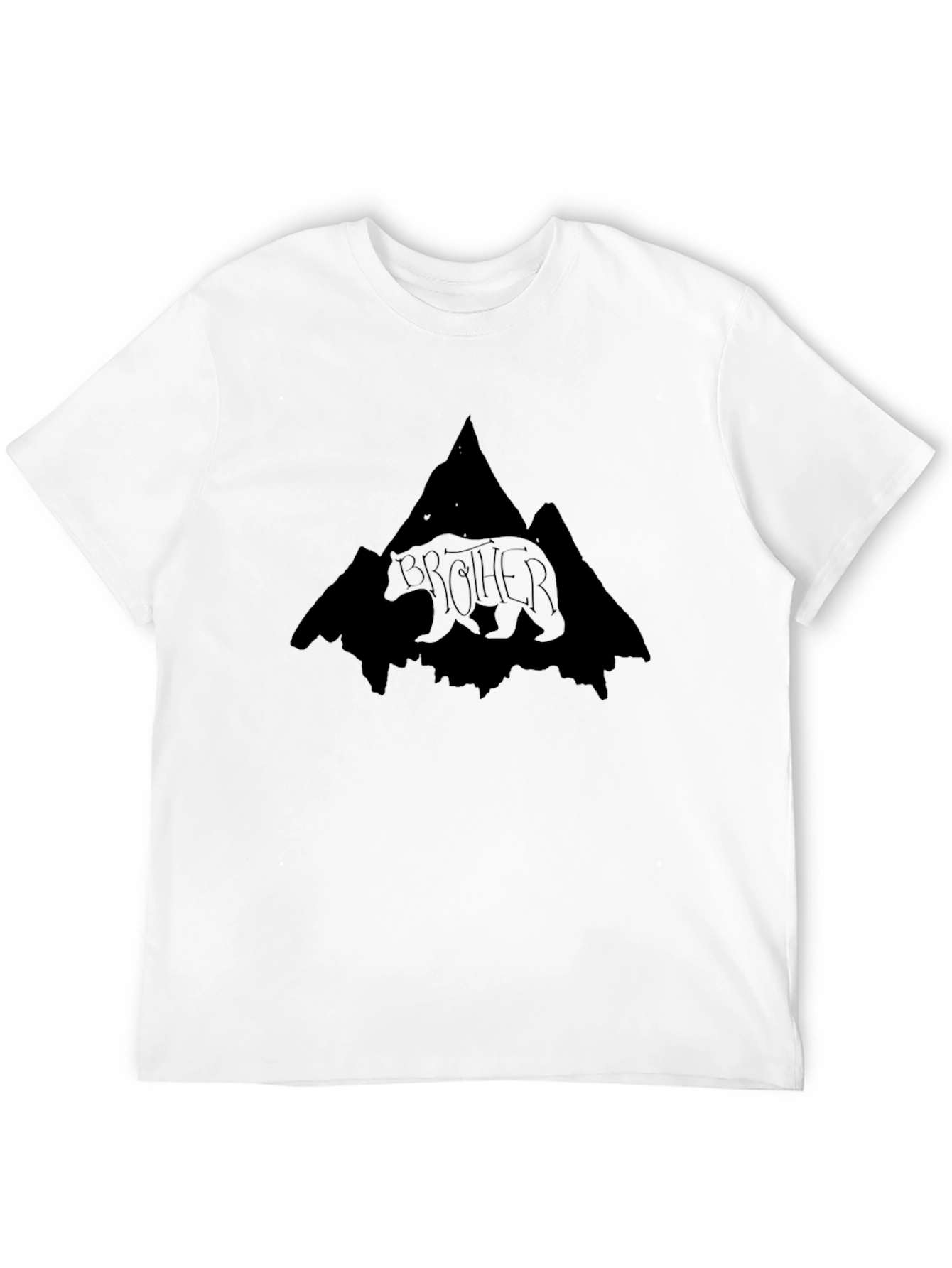 Brother Bear Mountain Graphic Tee - Black