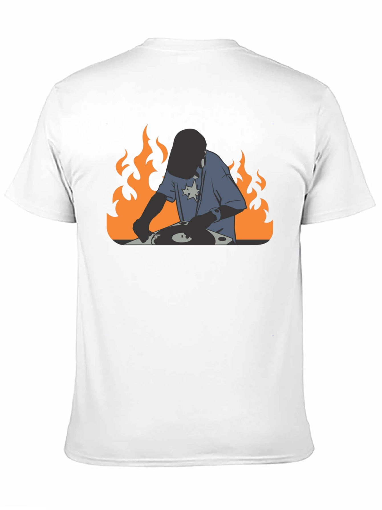 DJ on Fire Graphic Tee - Cool DJing Shirt