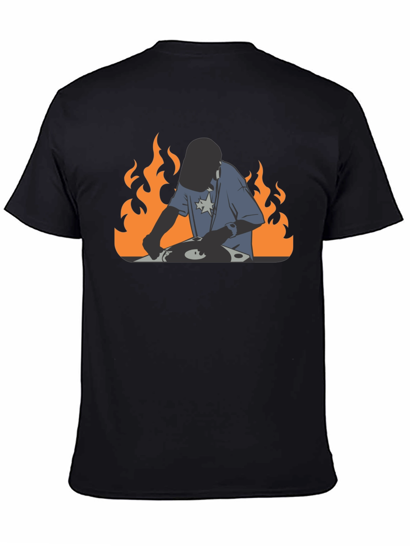 DJ on Fire Graphic Tee - Cool DJing Shirt