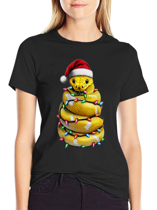 Festive Snake Christmas T-Shirt