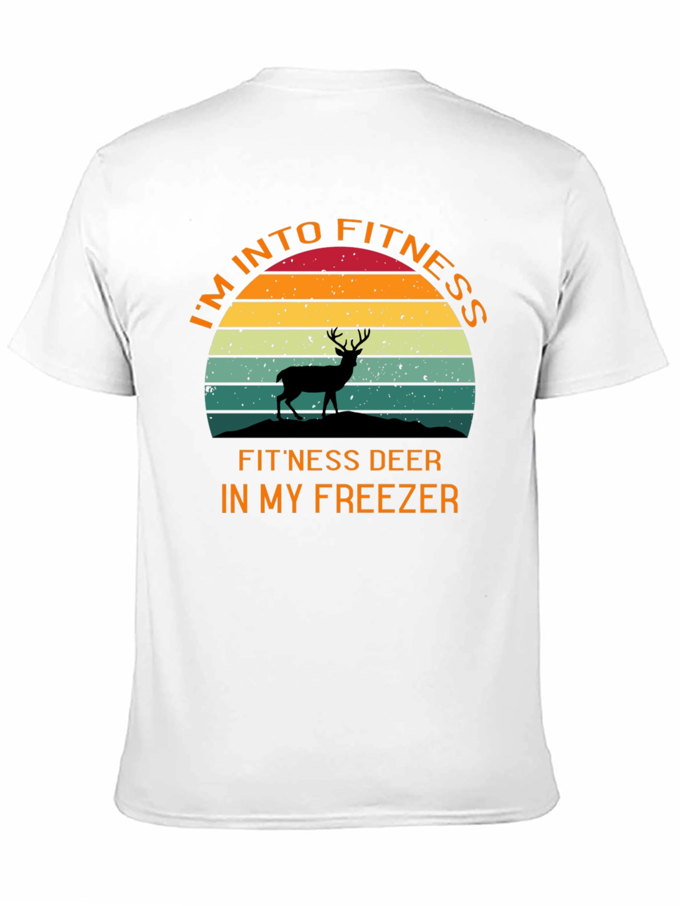 Fitness Deer T-Shirt - Humorous Workout Tee