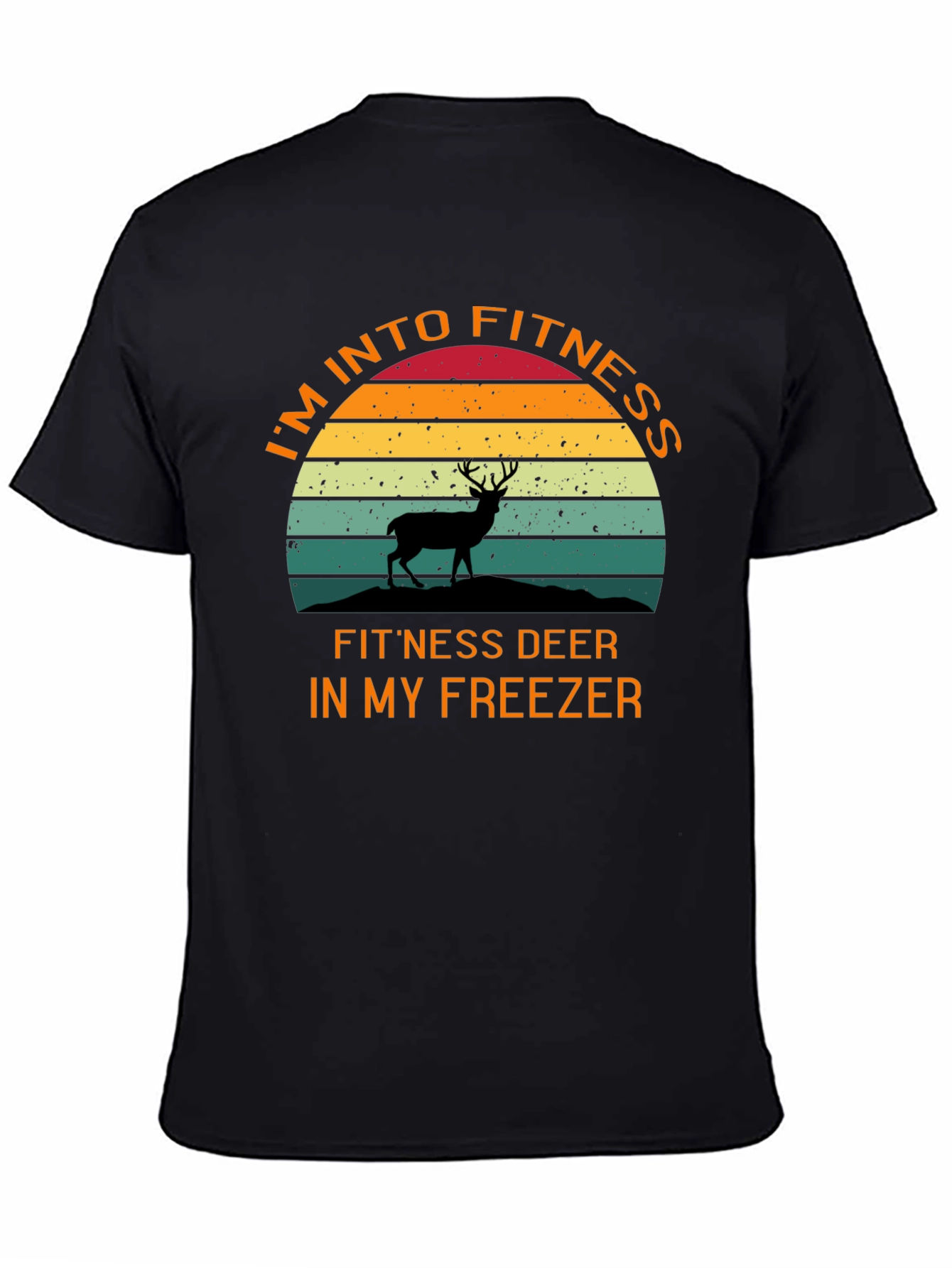 Fitness Deer T-Shirt - Humorous Workout Tee