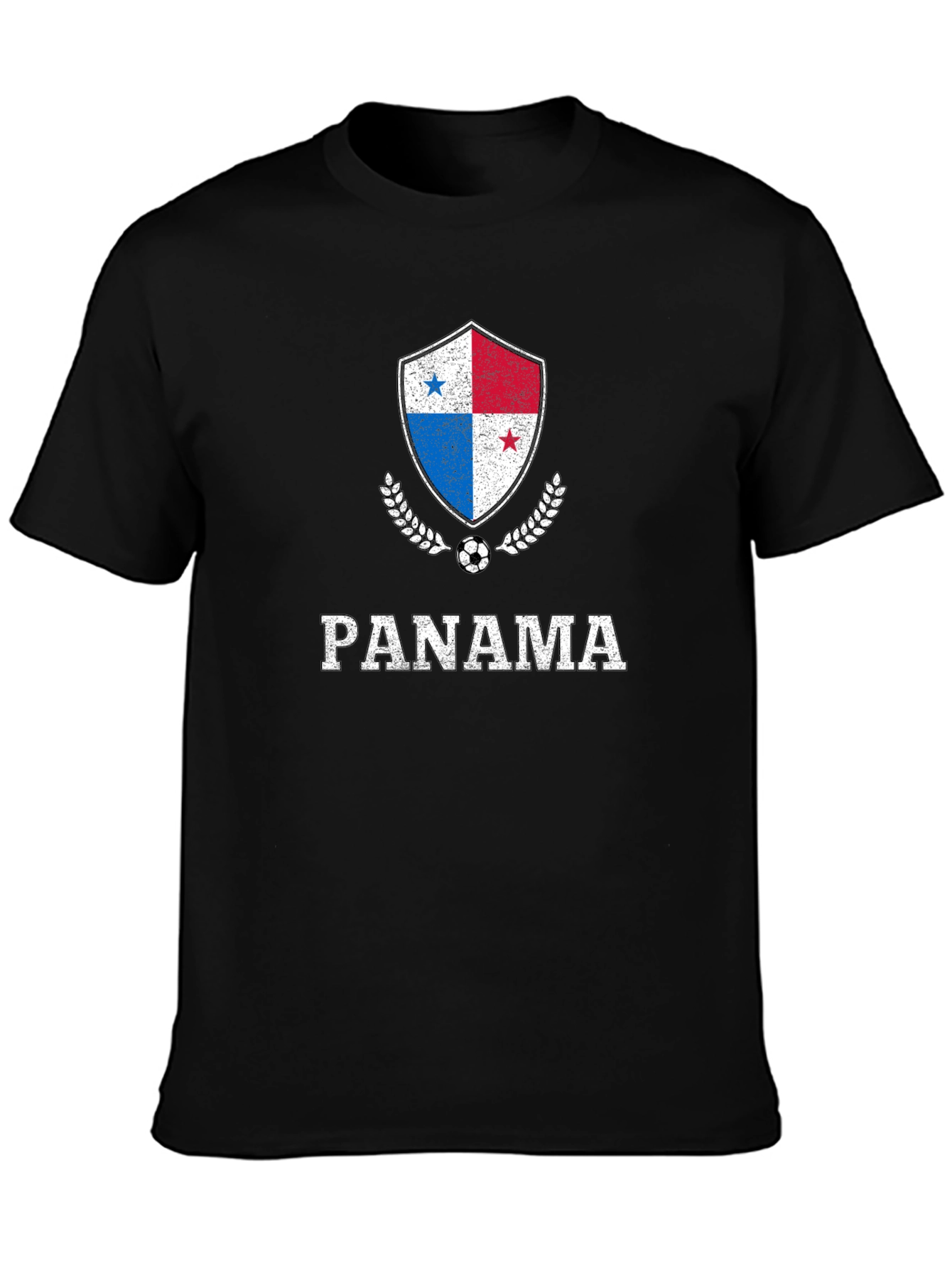 Panama Soccer Black T-Shirt