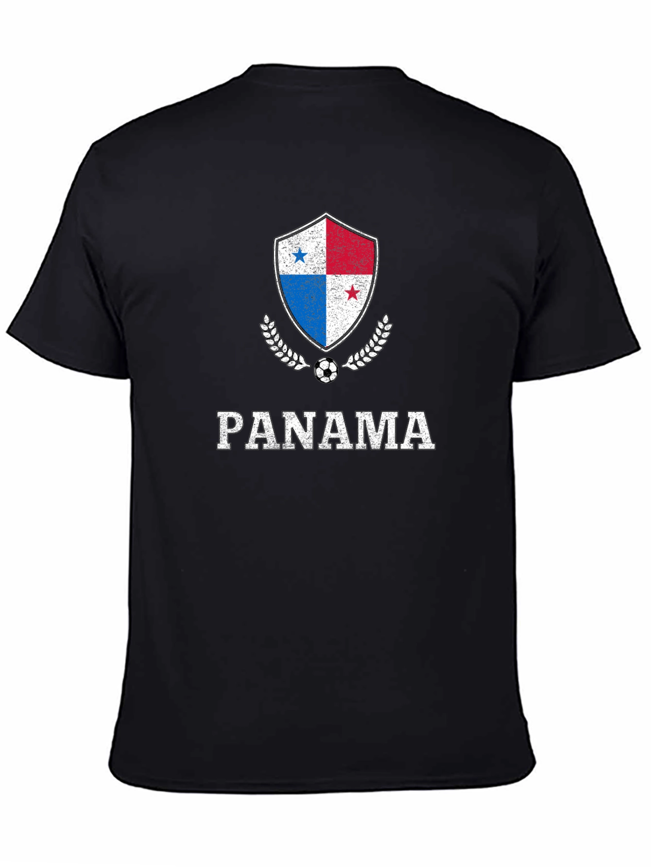 Panama Soccer Black T-Shirt