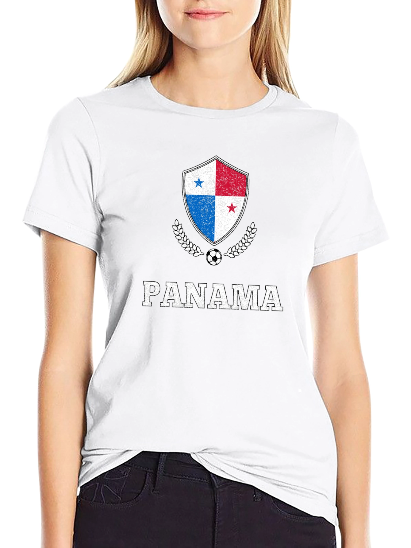 Panama Soccer Black T-Shirt
