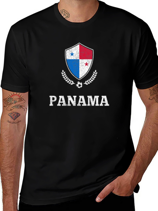 Panama Soccer Black T-Shirt