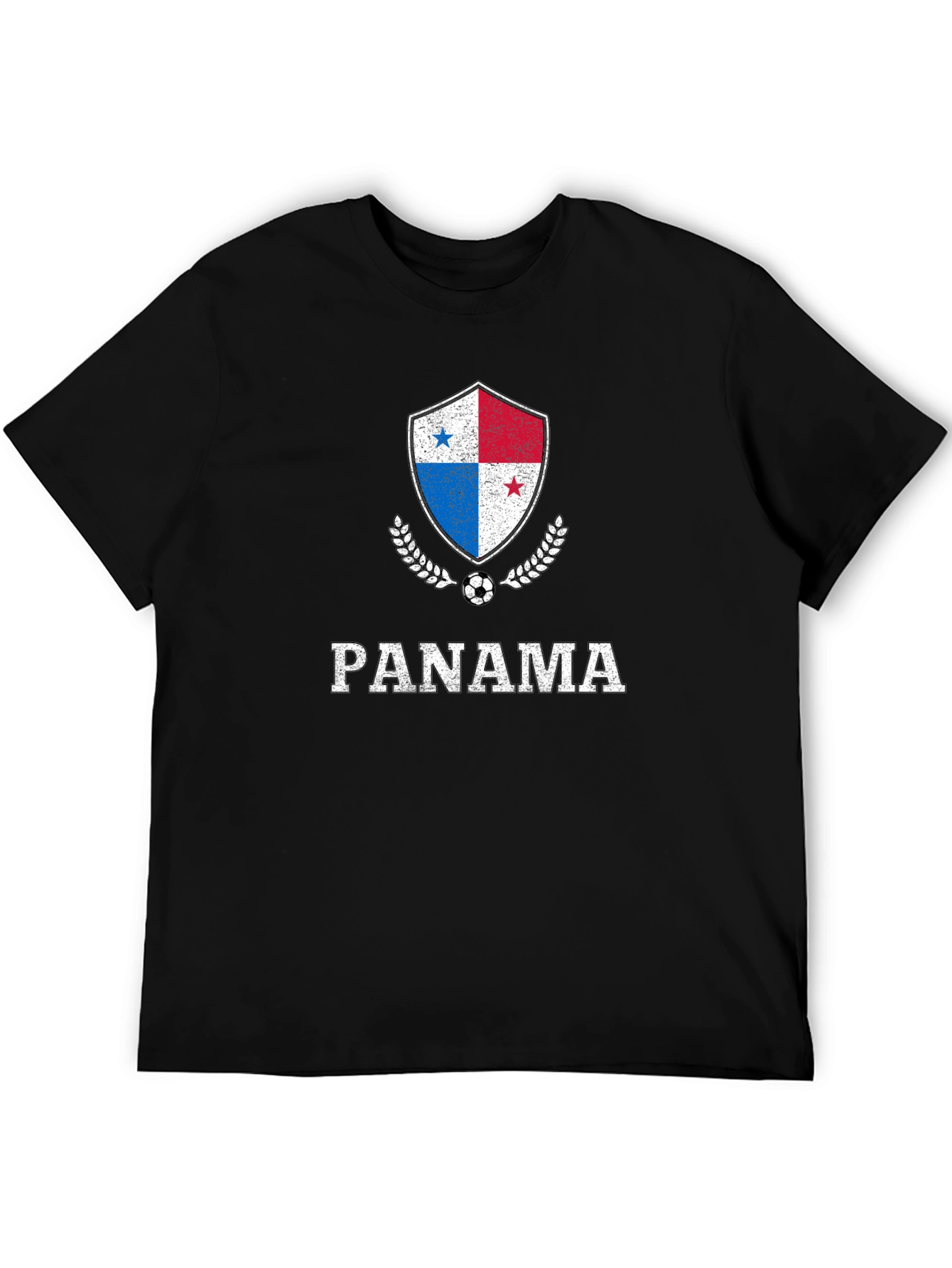 Panama Soccer Black T-Shirt