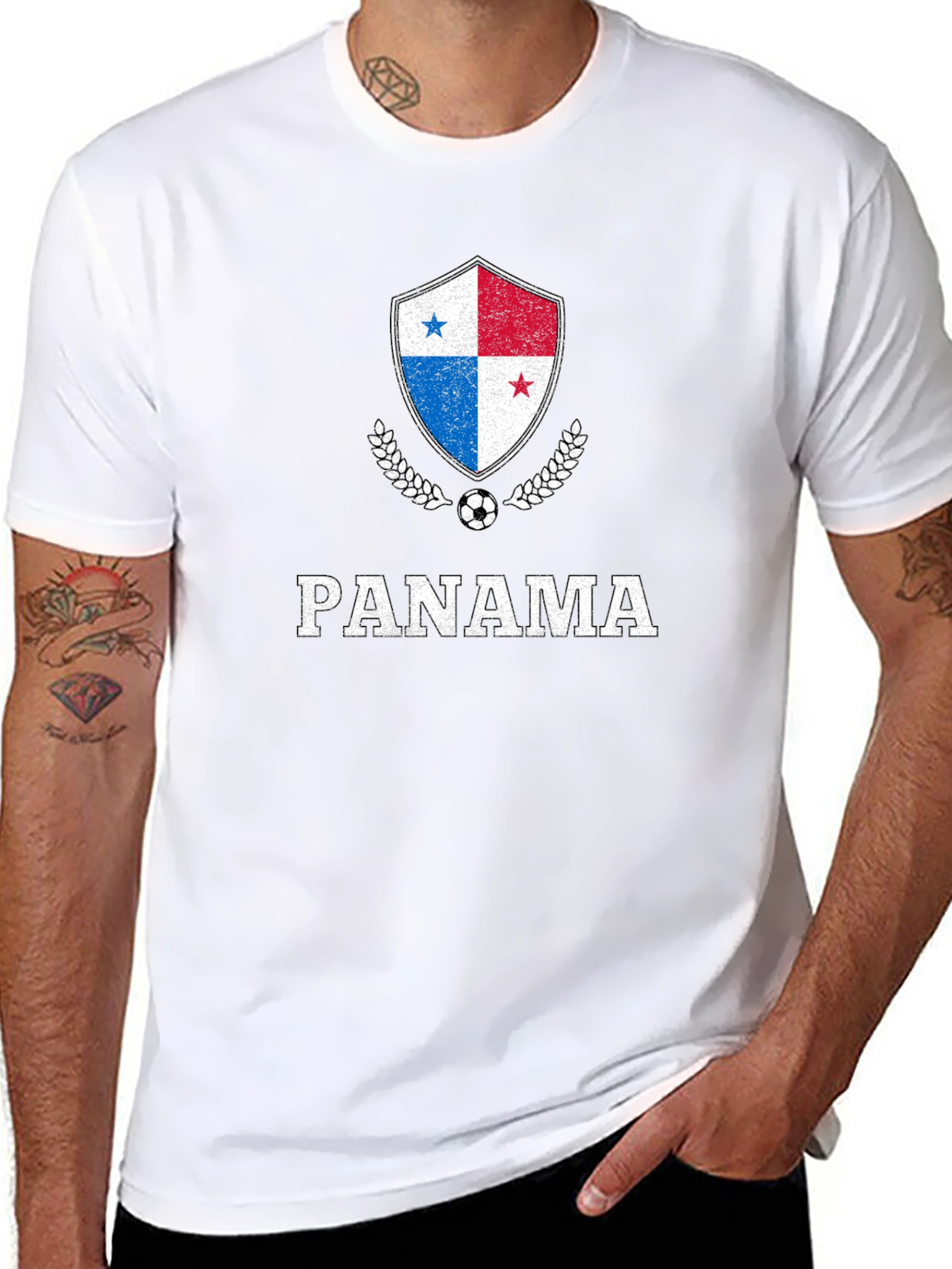 Panama Soccer Black T-Shirt